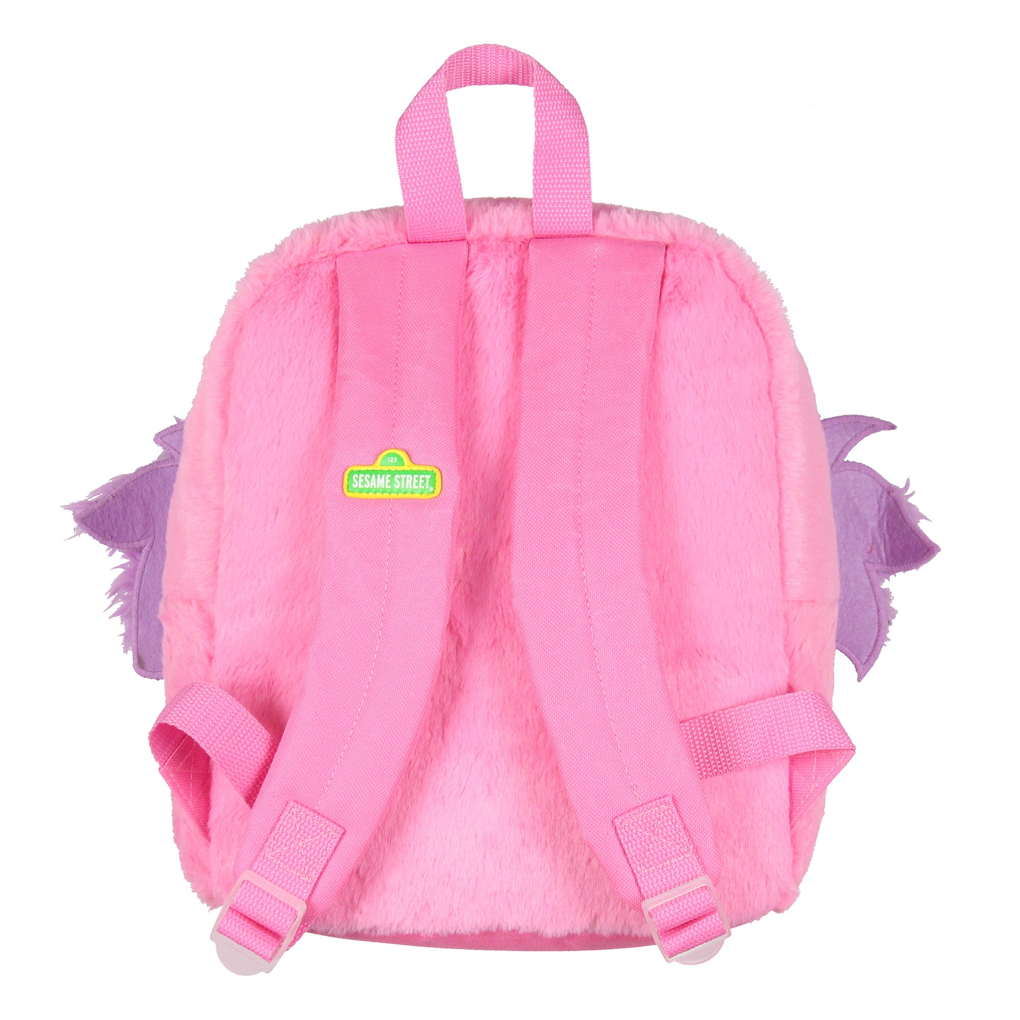 Sesame Street Plush Furry Abby Cadabby Smile Face 12 Inch Backpack For Daily Use