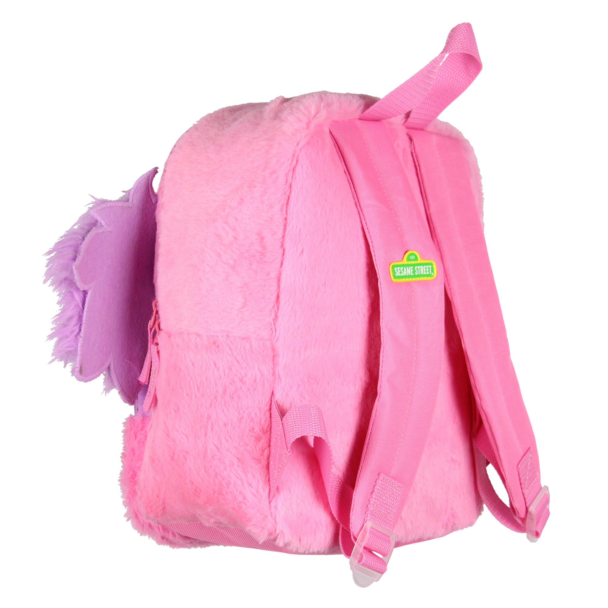 Sesame Street Plush Furry Abby Cadabby Smile Face 12 Inch Backpack For Daily Use