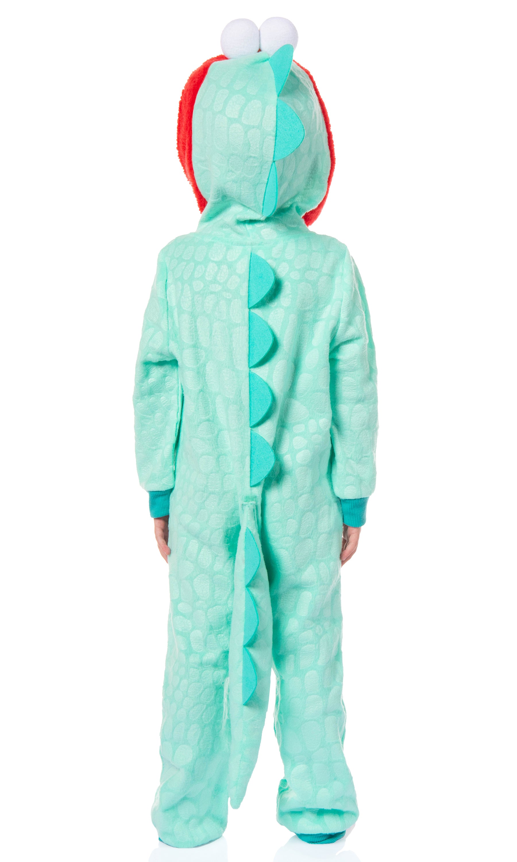 Sesame Street Toddler Kids Union Suit Footless Hooded Pajama