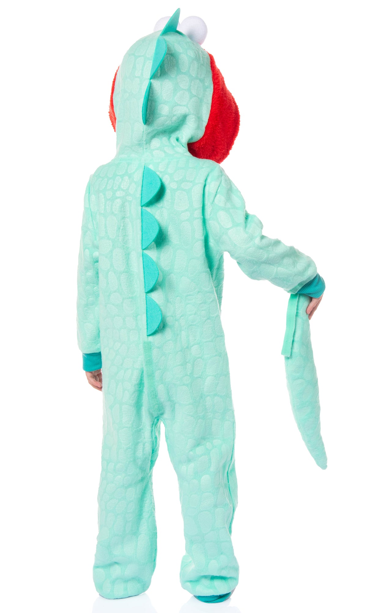 Sesame Street Toddler Kids Union Suit Footless Hooded Pajama