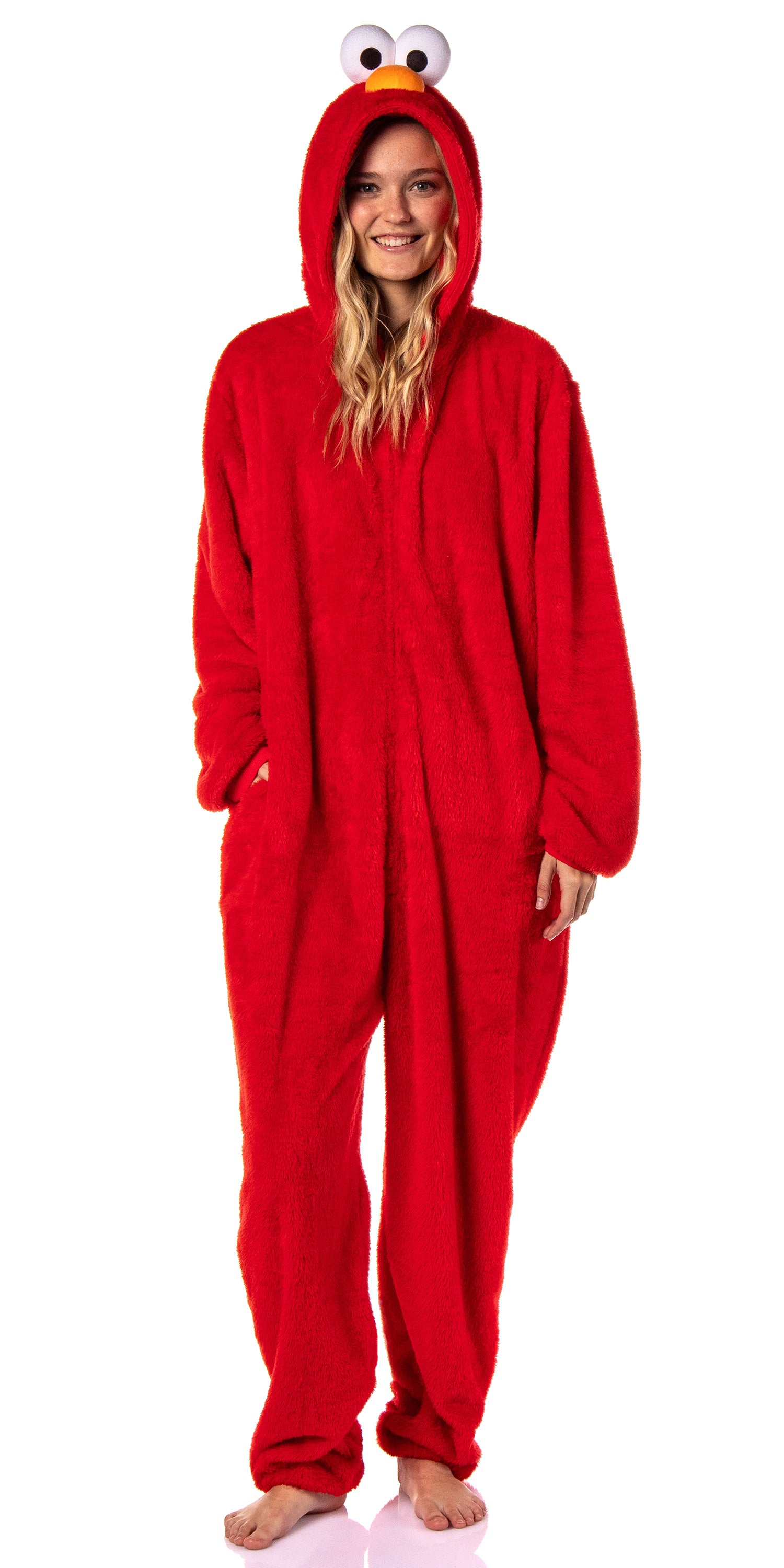 Sesame Street Union Suit Character Hooded Costume Kigurumi Pajama