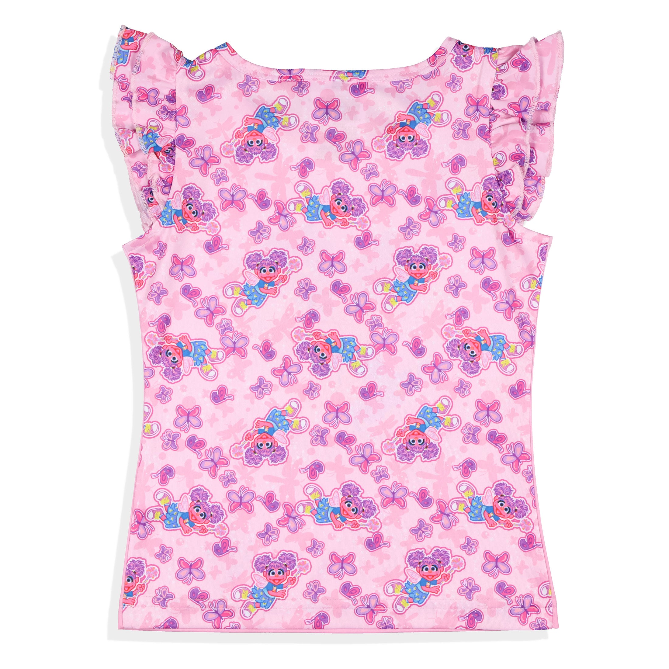 Sesame Street Toddler Girls' Abby Cadabby Ruffle Pant And Shirt Pajama Set