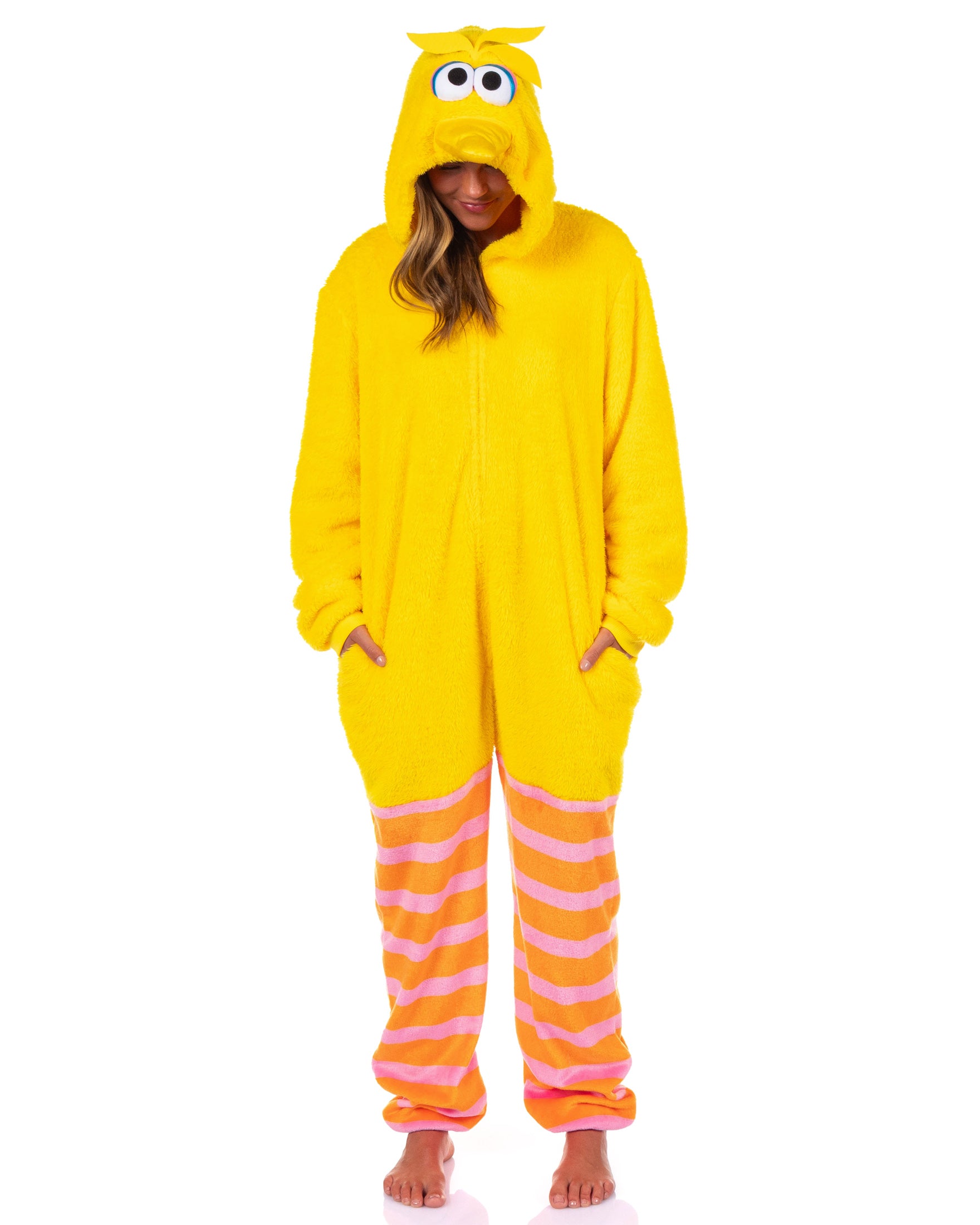 Sesame Street Union Suit Character Hooded Costume Kigurumi Pajama