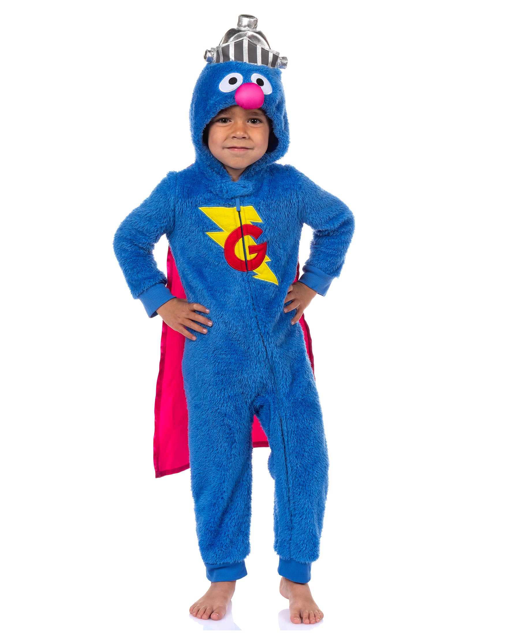 Sesame Street Union Suit Character Hooded Costume Kigurumi Pajama
