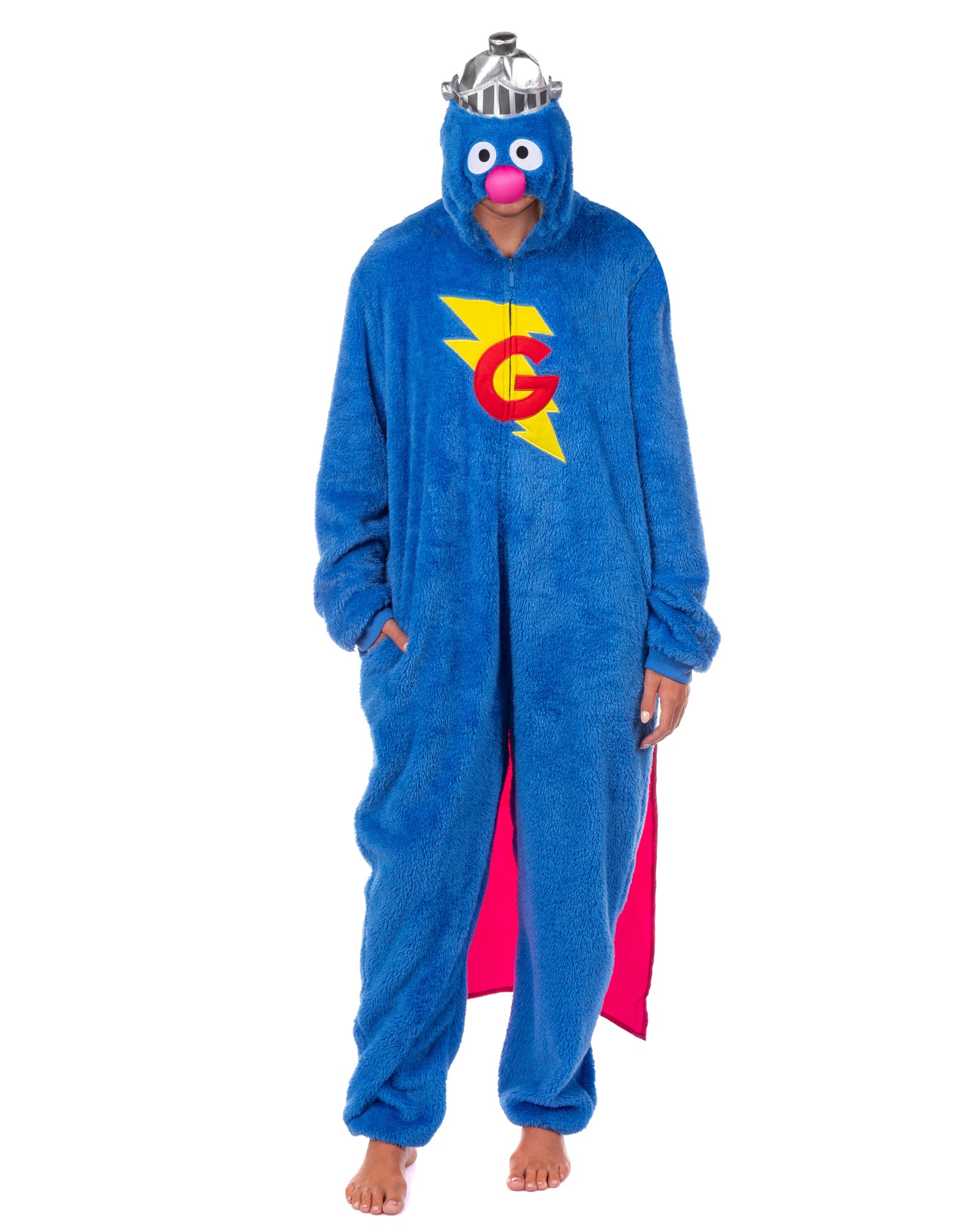 Sesame Street Union Suit Character Hooded Costume Kigurumi Pajama