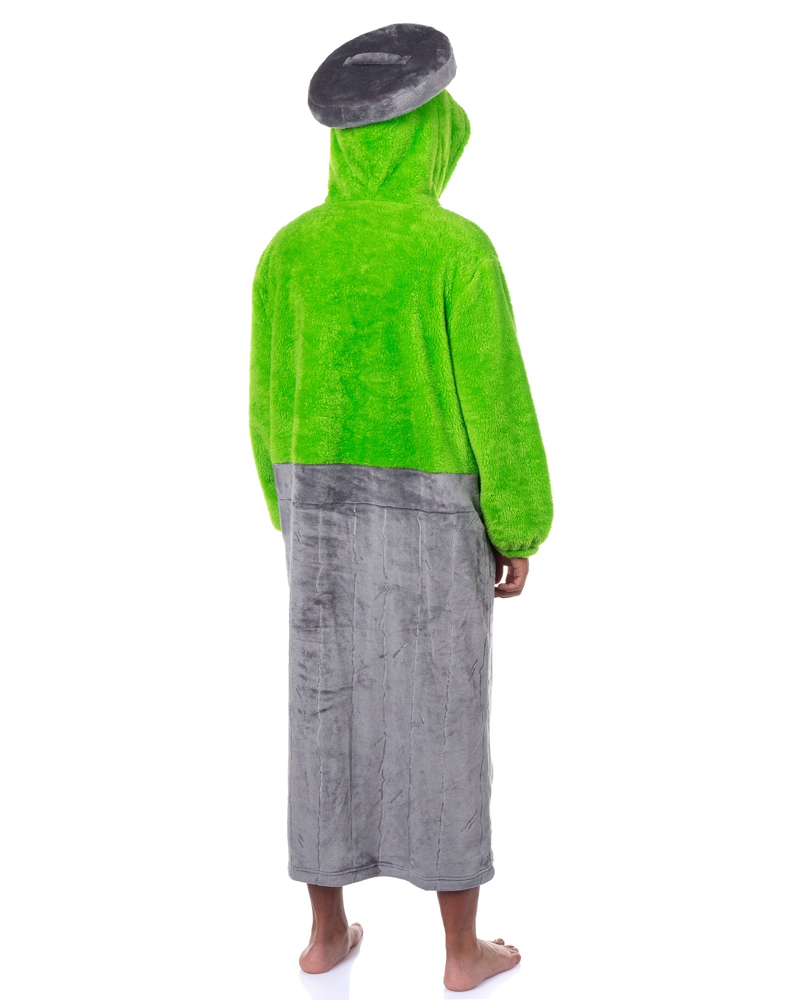 Sesame Street Oscar The Grouch Adult Wearable Hooded Blanket Sweatshirt
