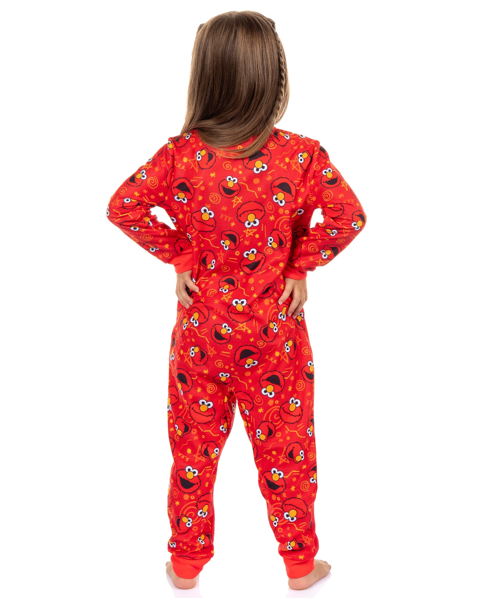 Sesame Street Elmo Pajamas Toddler Soft Fleece Footless Sleeper One Piece PJ