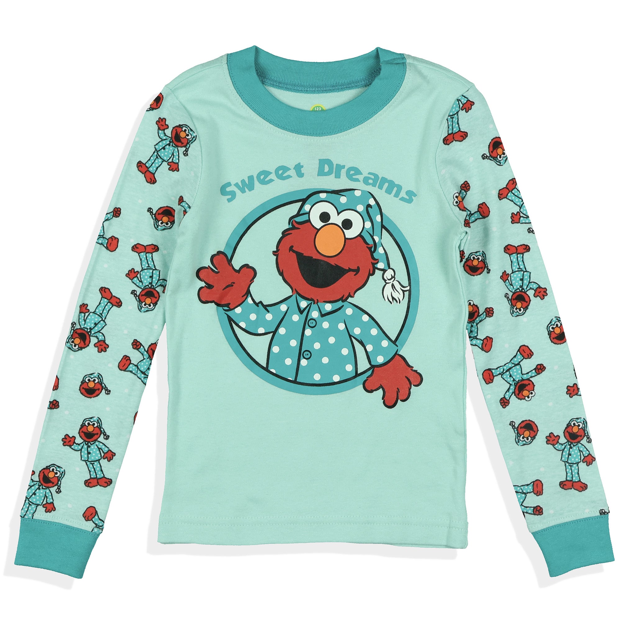 Sesame Street Elmo Pajamas Toddler Boys' Sweet Dreams Tight Fit Sleep Set