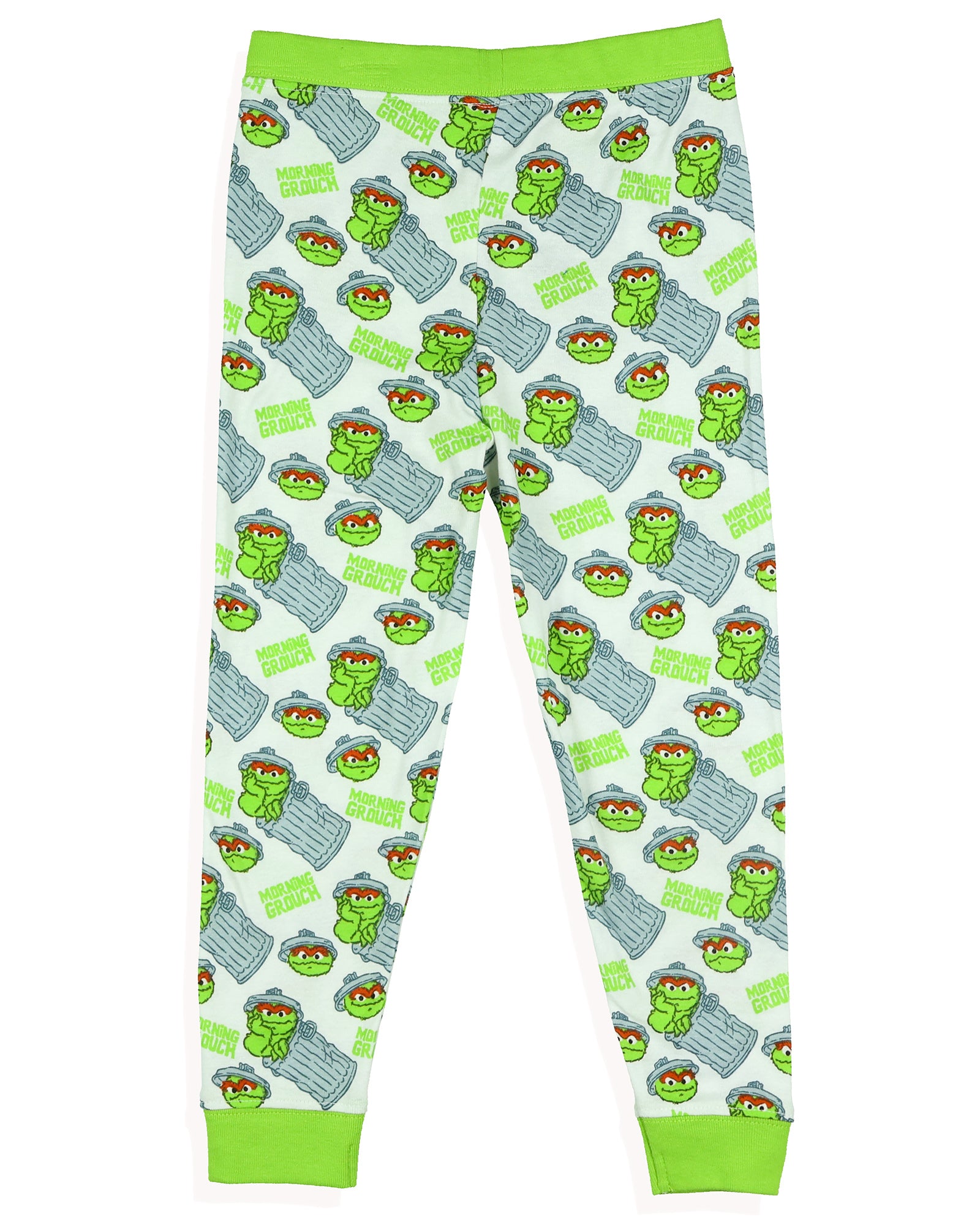 Oscar the Grouch Toddler Boys' Morning Grouch Tight Fit Pajama