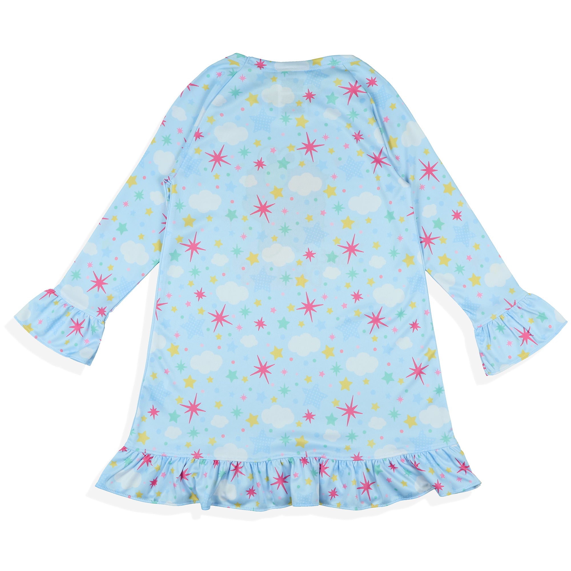 Sesame Street Toddler Girls Elmo Pajama Sweet Dreams Long Sleeve Ruffle Gown