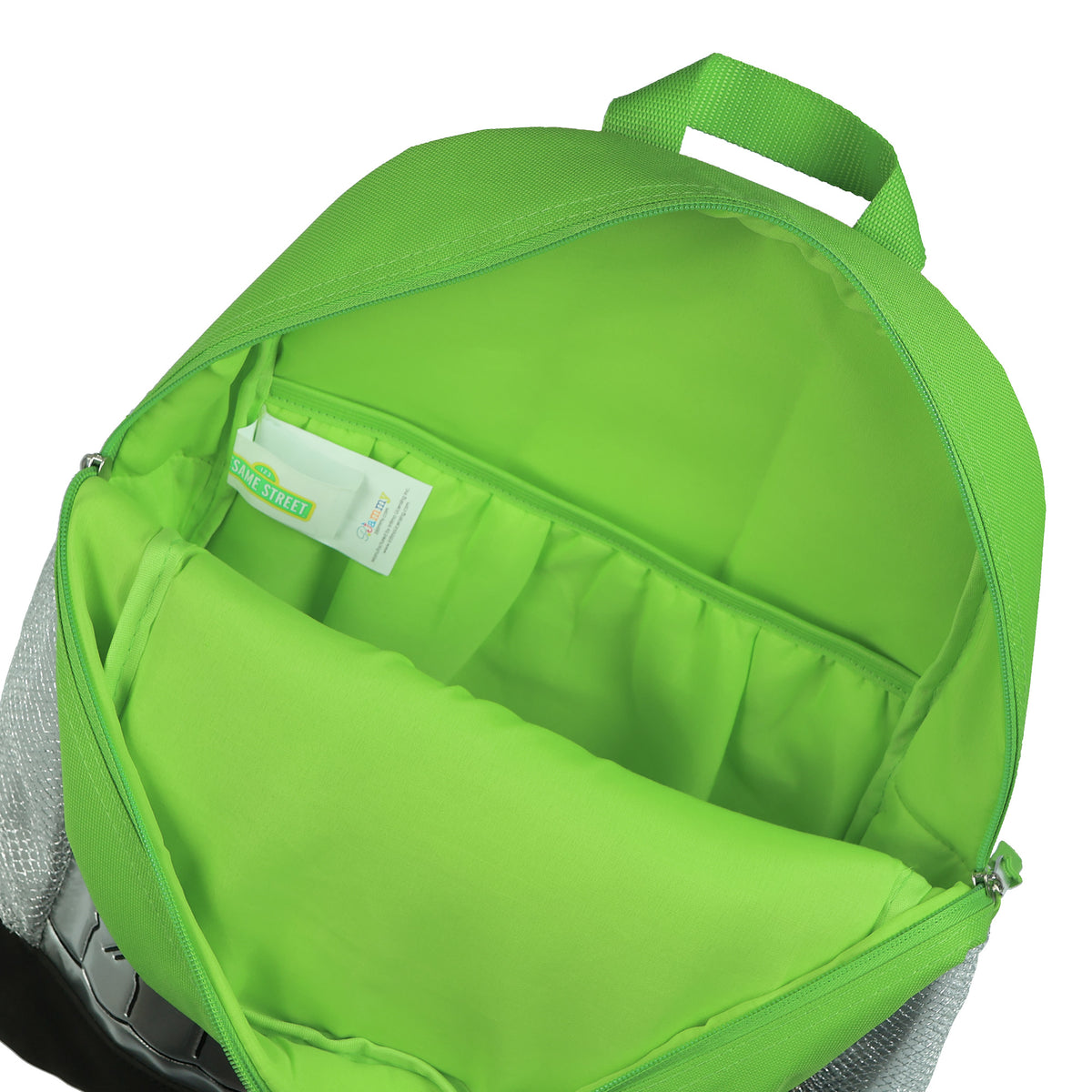 Sesame Street Oscar the Grouch Go Away! Backpack 16" Padded Adjustable Straps
