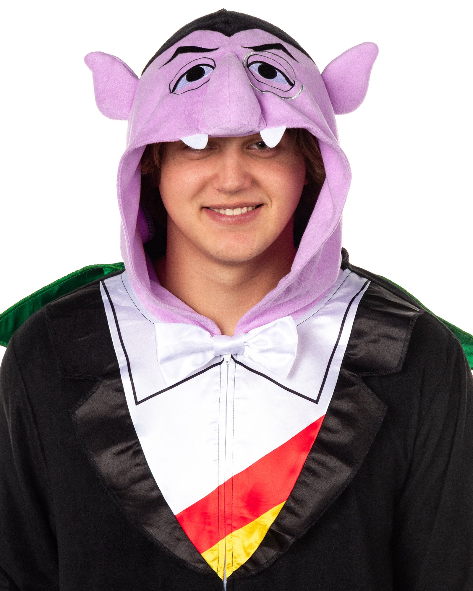 Sesame Street Union Suit Men's Count Hooded One Piece Pajama Costume (2XL/3XL)