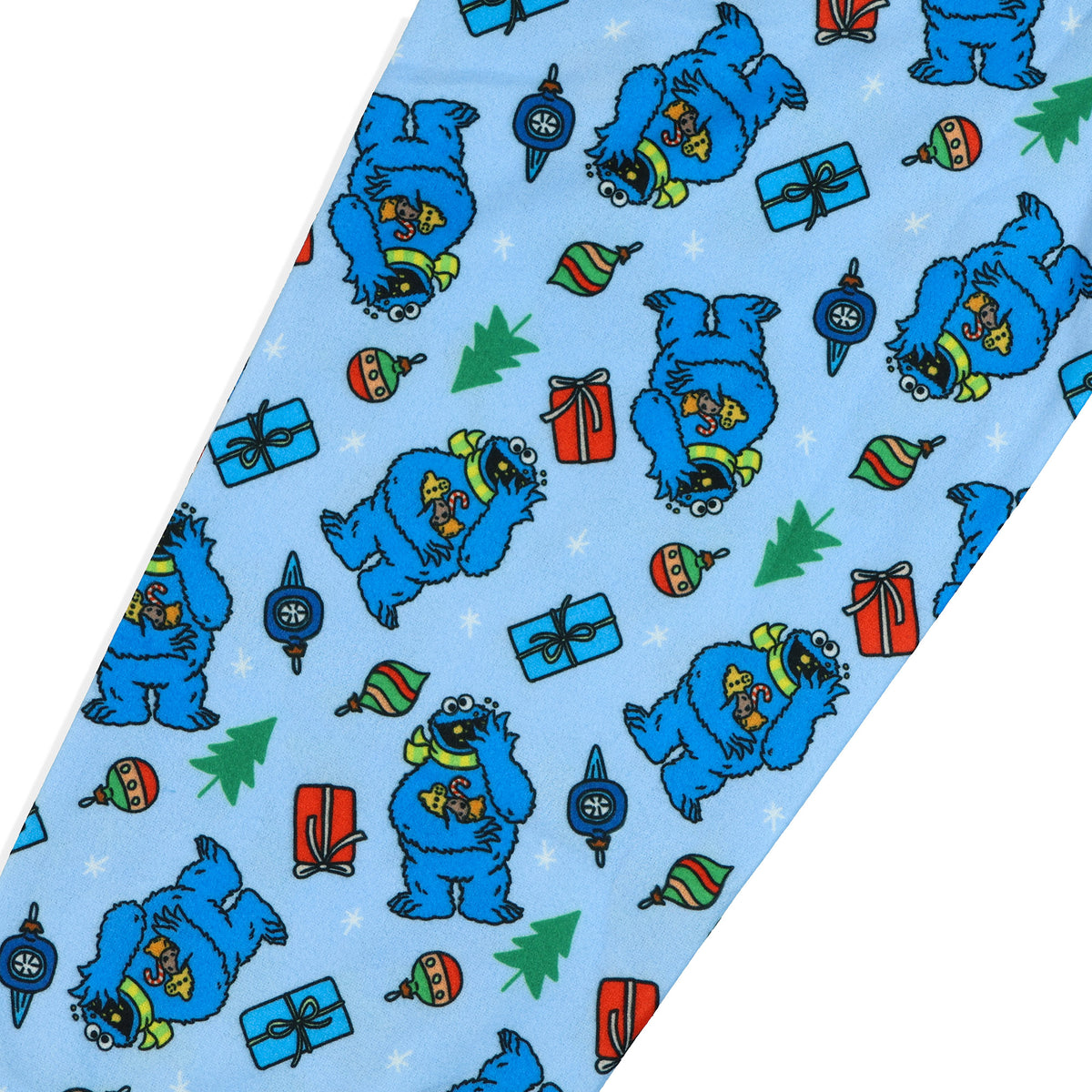Sesame Street Cookie Monster Holiday Theme Toddler Boy's Button Coat Pajamas