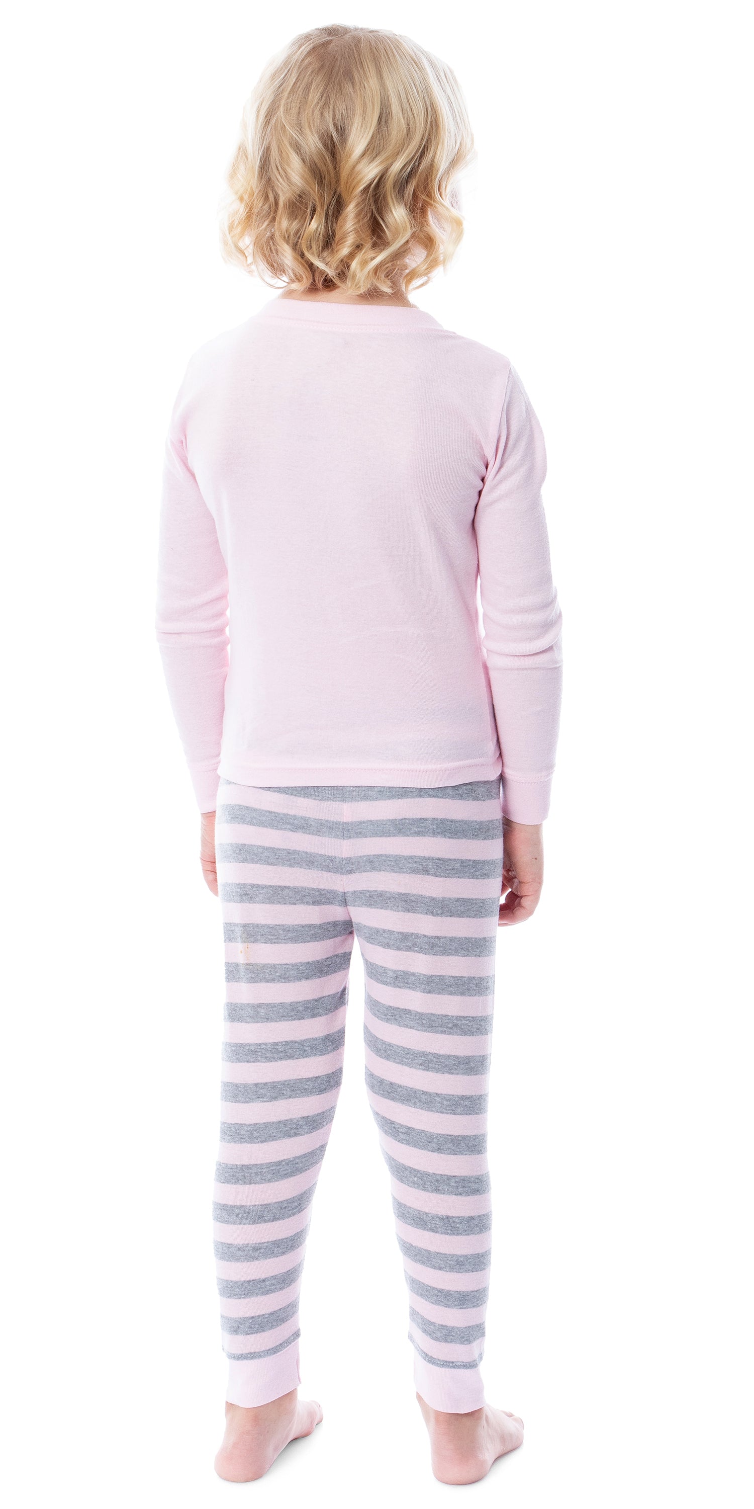 Sesame Street Girls' Elmo Flower 2 Piece Long Sleeve Pajama Set