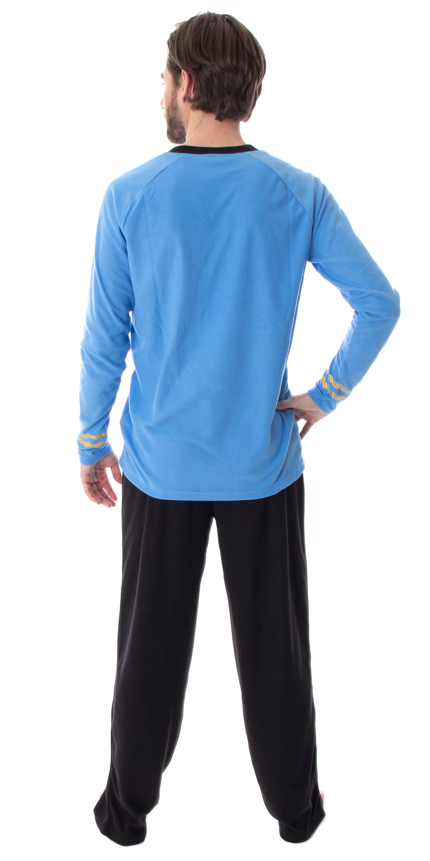 Star Trek Original Series Men's Uniform Costume Sleepwear Pajama Set (Spock, MD)