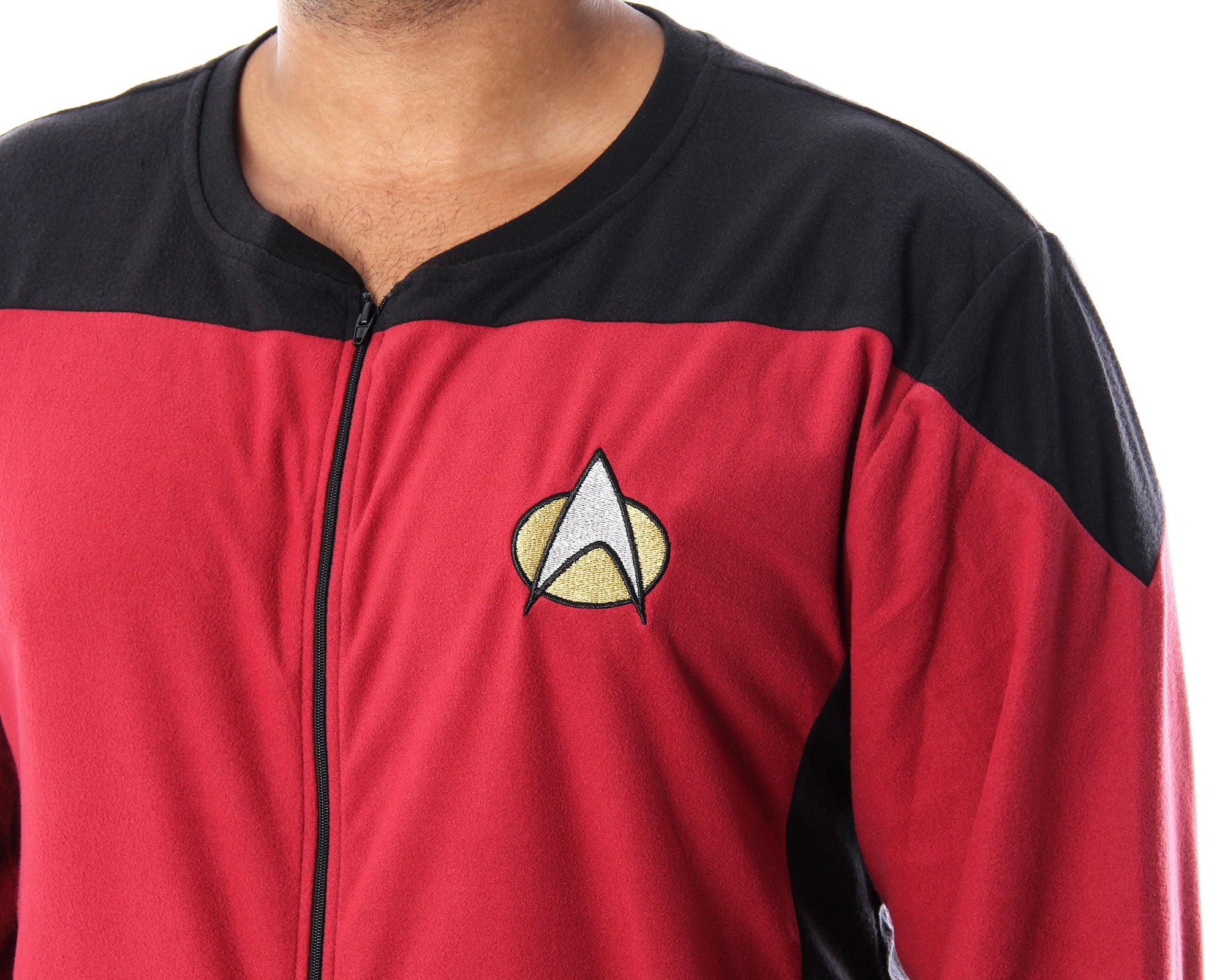 Star Trek Next Generation Men's Picard One Piece Costume Pajama Union Suit