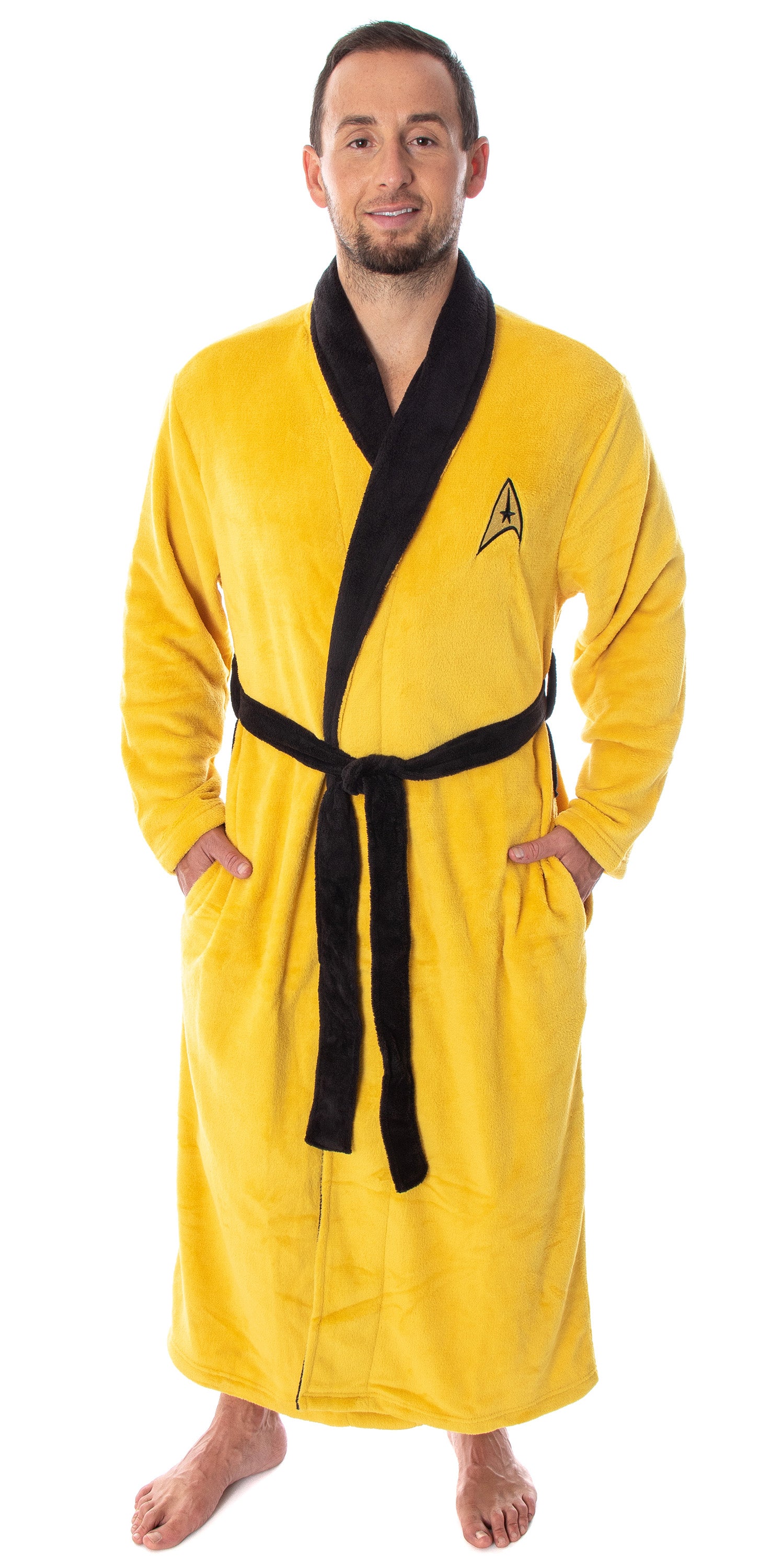 Star Trek The Original Series Adult Costume Fleece Plush Robe Bathrobe