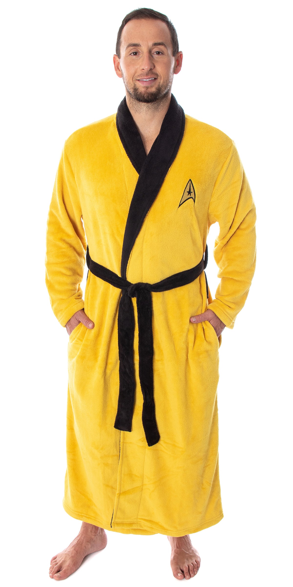 Star Trek The Original Series Adult Costume Fleece Plush Robe Bathrobe