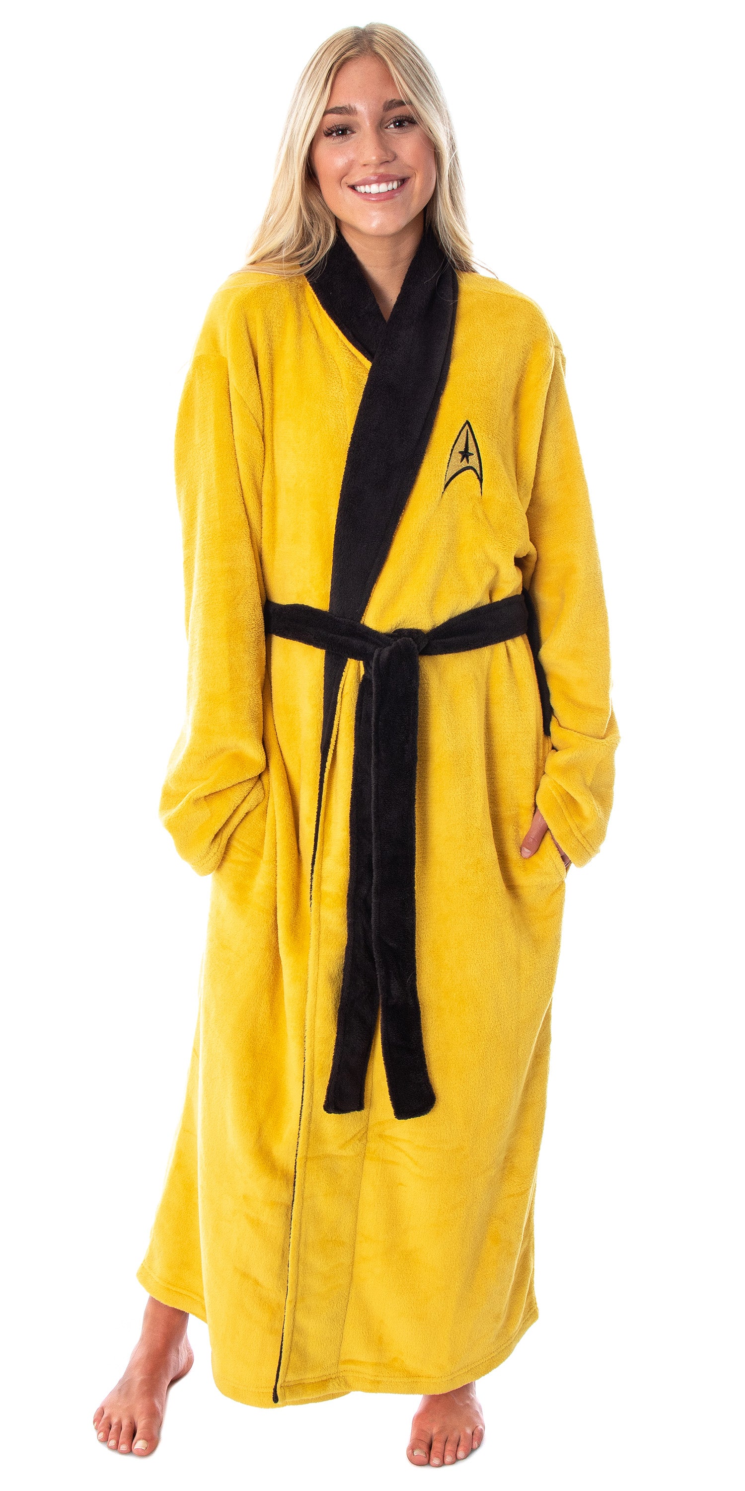 Star Trek The Original Series Adult Costume Fleece Plush Robe Bathrobe