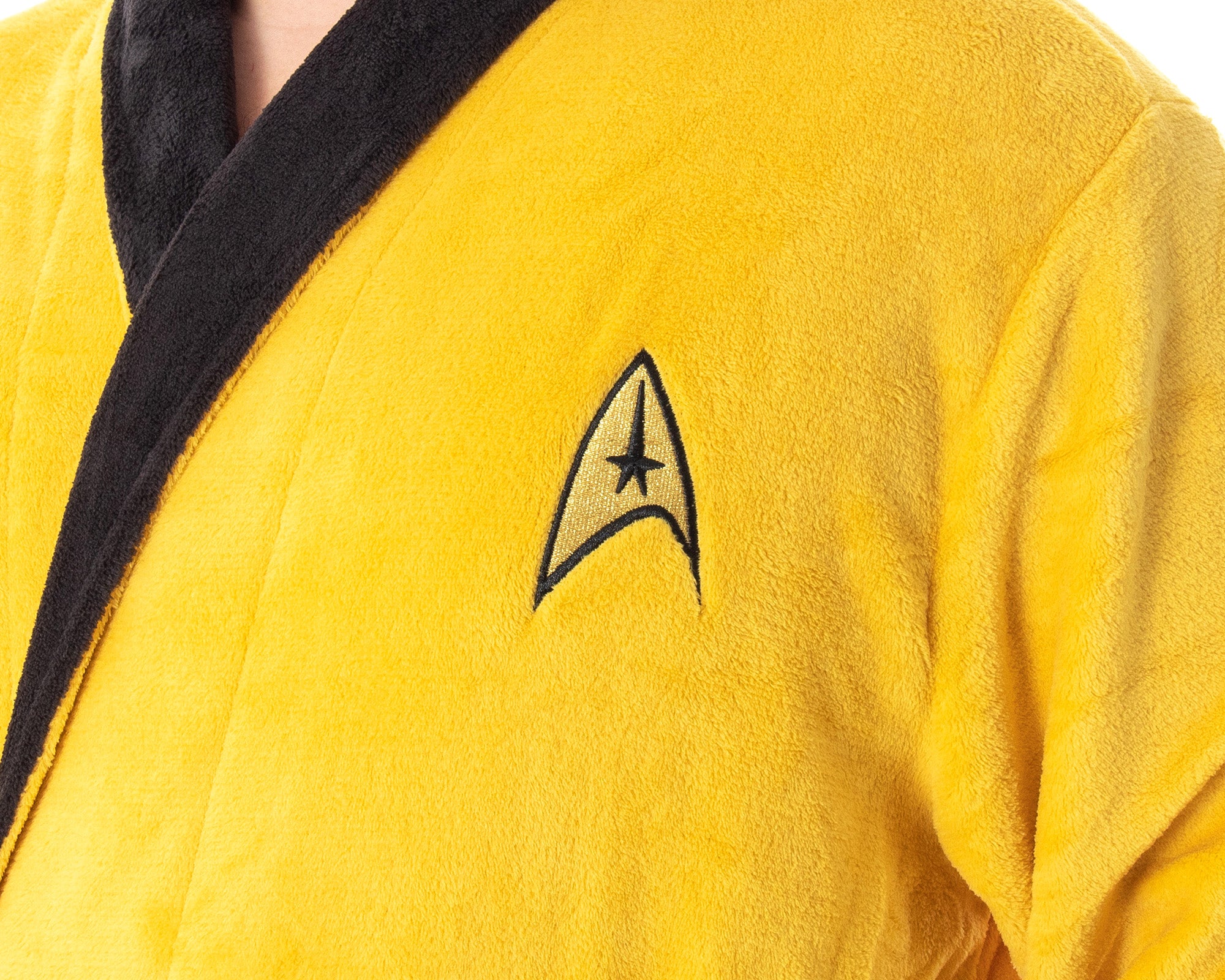 Star Trek TOS Adult Costume Fleece Plush Robe Bathrobe - Big And Tall
