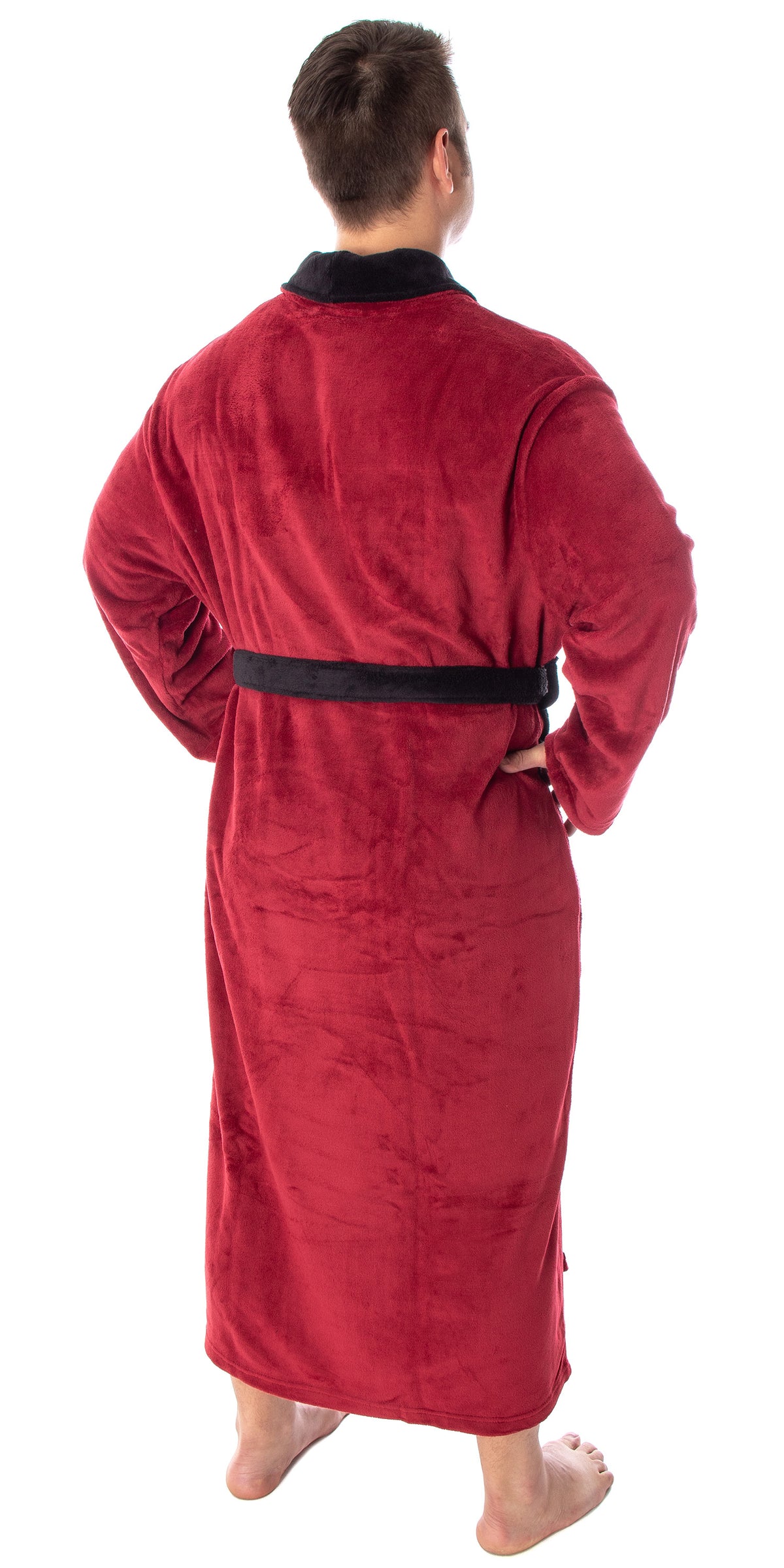 Star Trek TNG Adult Costume Fleece Plush Robe Bathrobe - Big And Tall - Picard