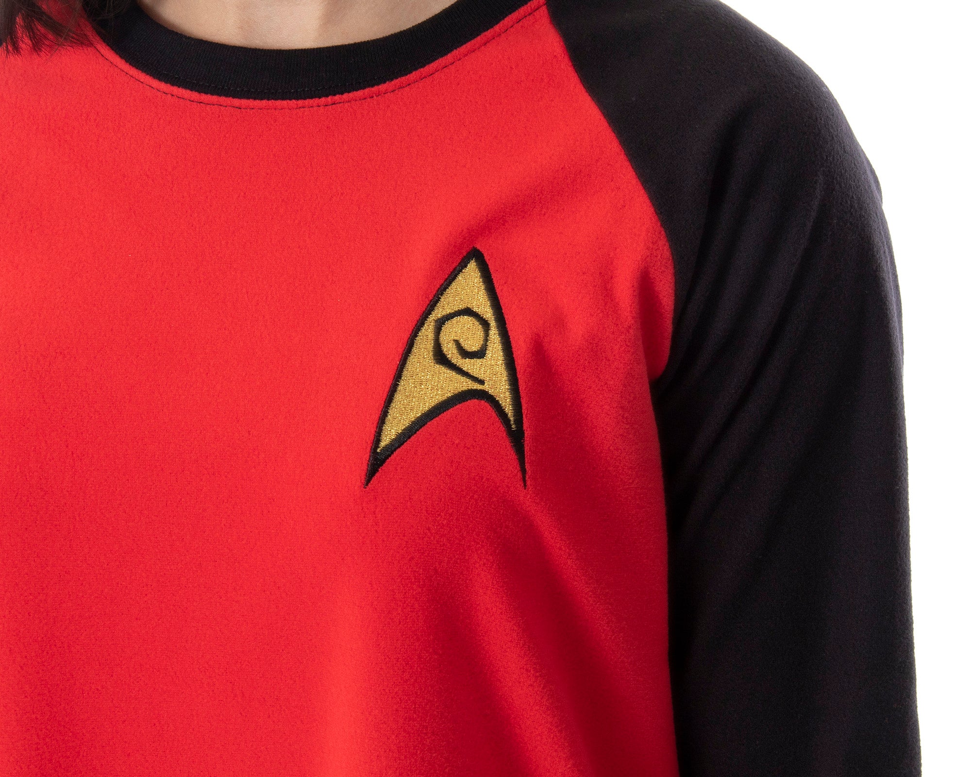 Star Trek Original Series Women's Juniors Raglan Sleep Shirt Nightgown