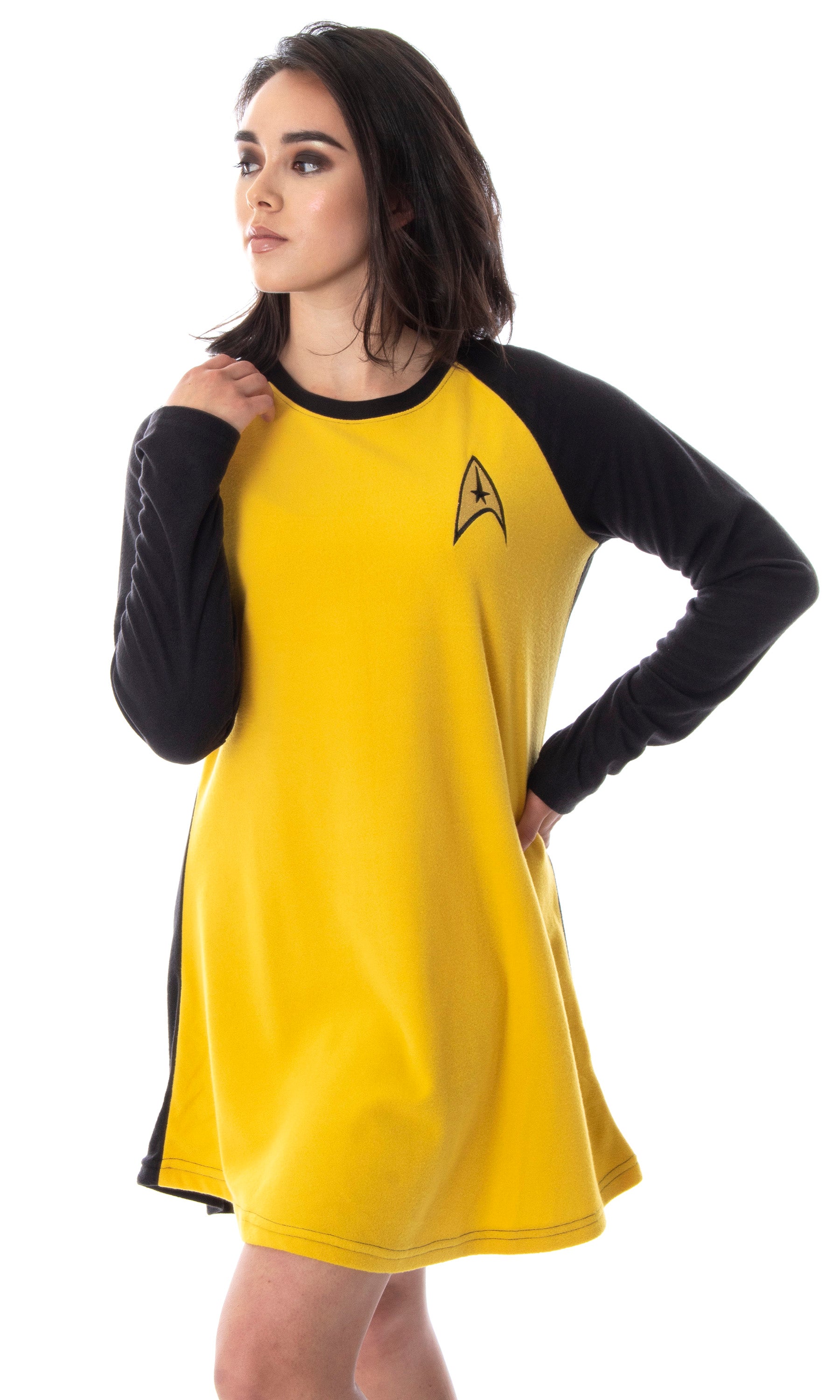 Star Trek Original Series Women's Juniors Raglan Sleep Shirt Nightgown