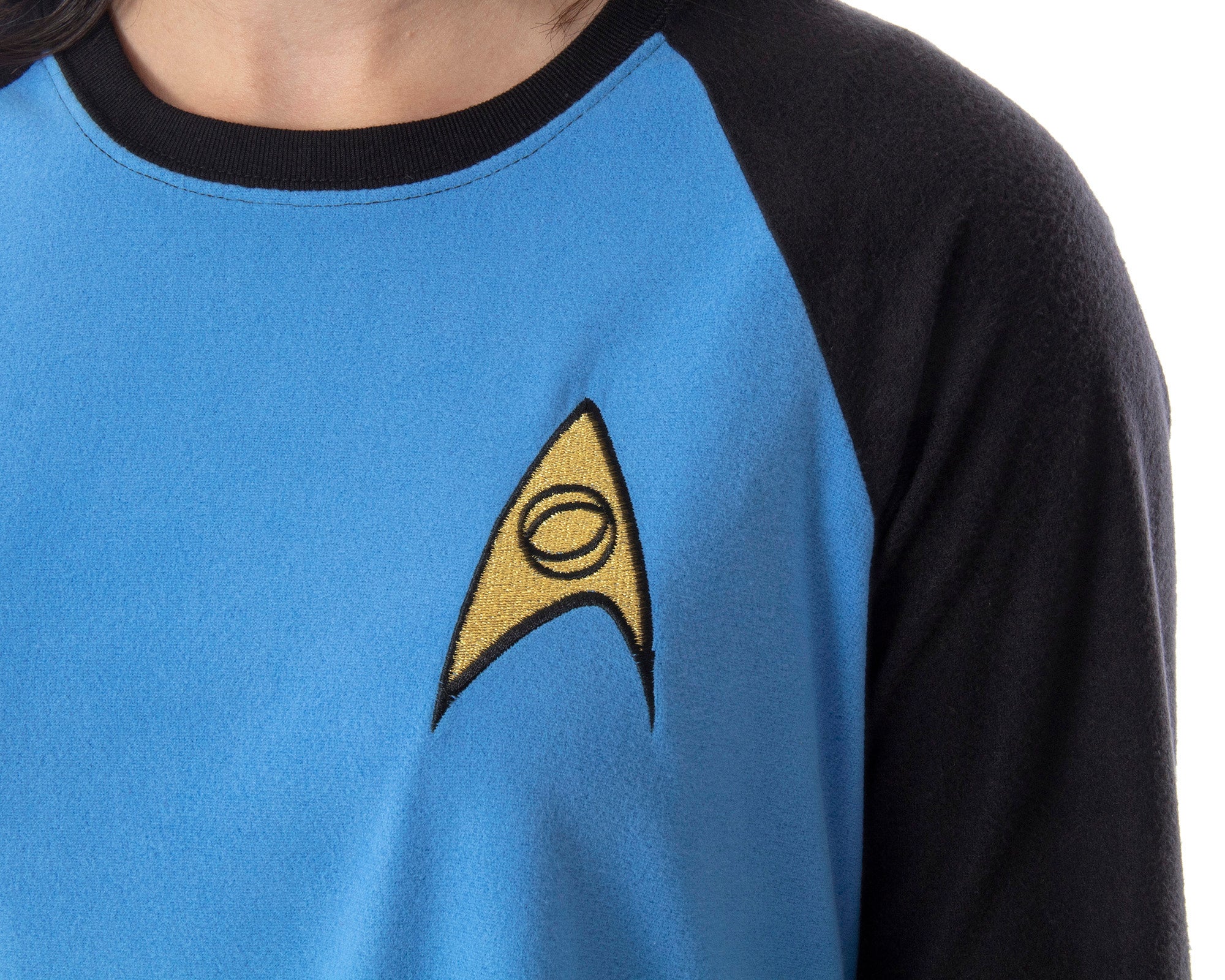 Star Trek Original Series Women's Juniors Raglan Sleep Shirt Nightgown