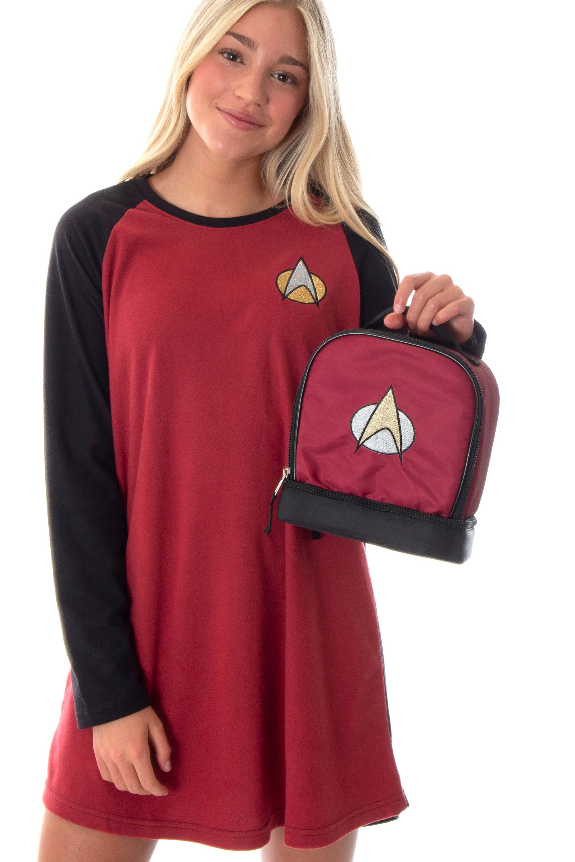Star Trek The Next Generation Picard Dual Compartment Insulated Lunch Box Bag