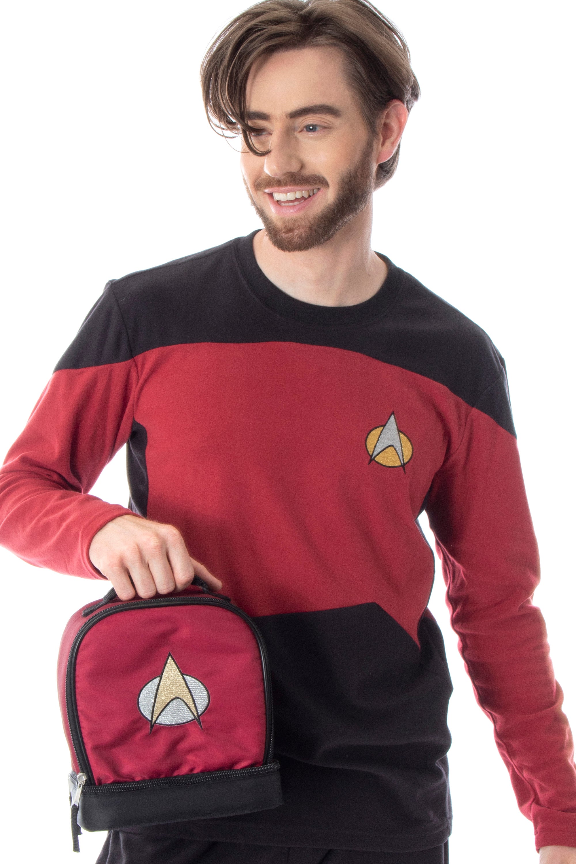 Star Trek The Next Generation Picard Dual Compartment Insulated Lunch Box Bag