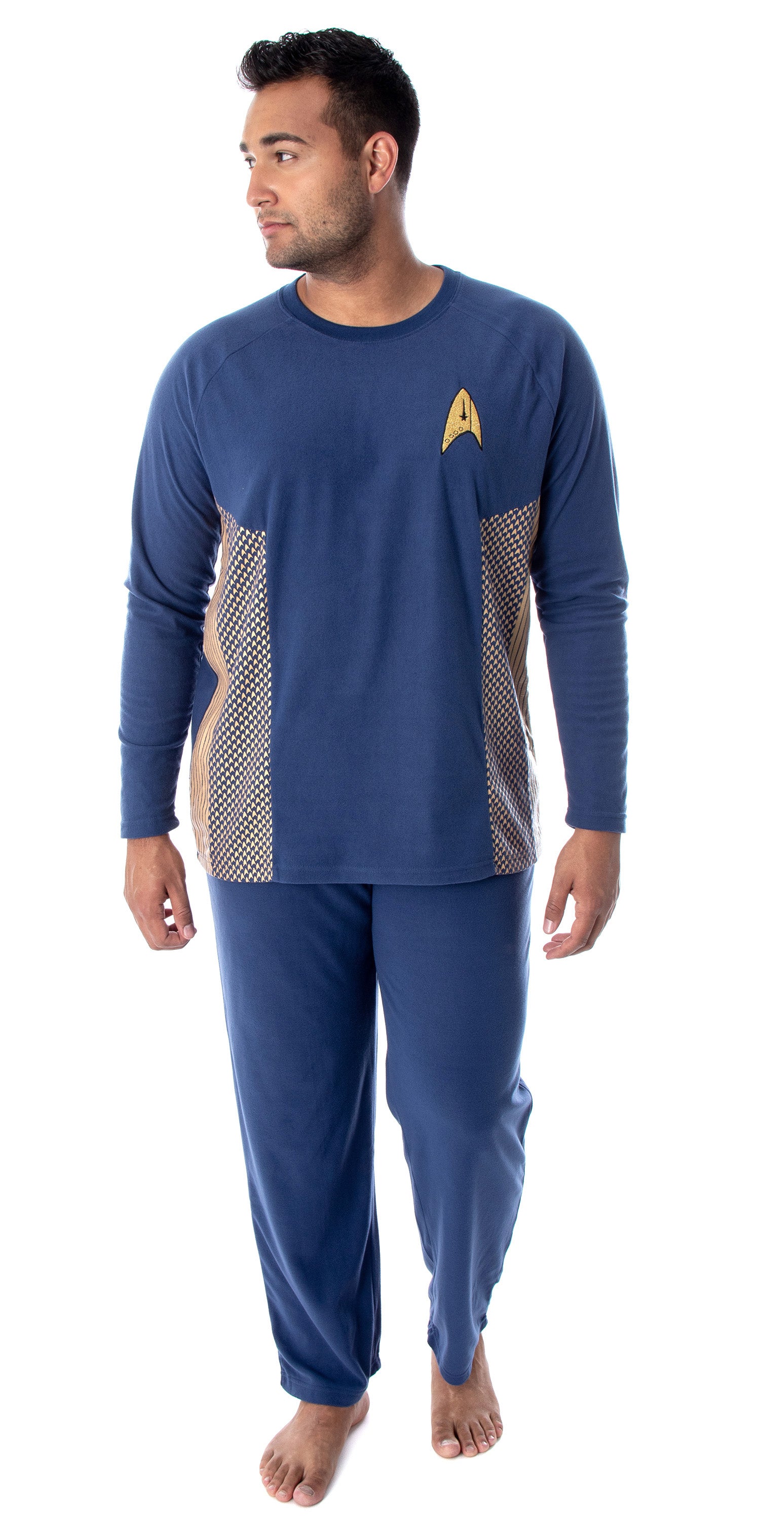 Star Trek Discovery Men's Command Uniform Costume Sleepwear Pajama Set