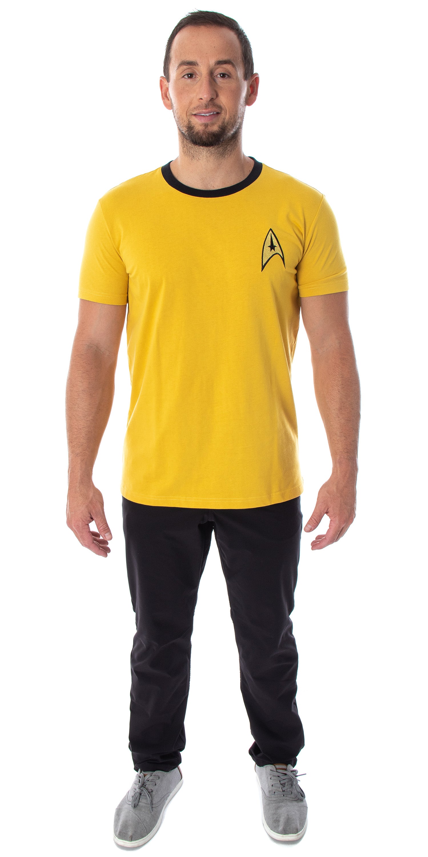 Star Trek The Original Series Men's Costume Short Sleeve Shirt - Kirk, Spock