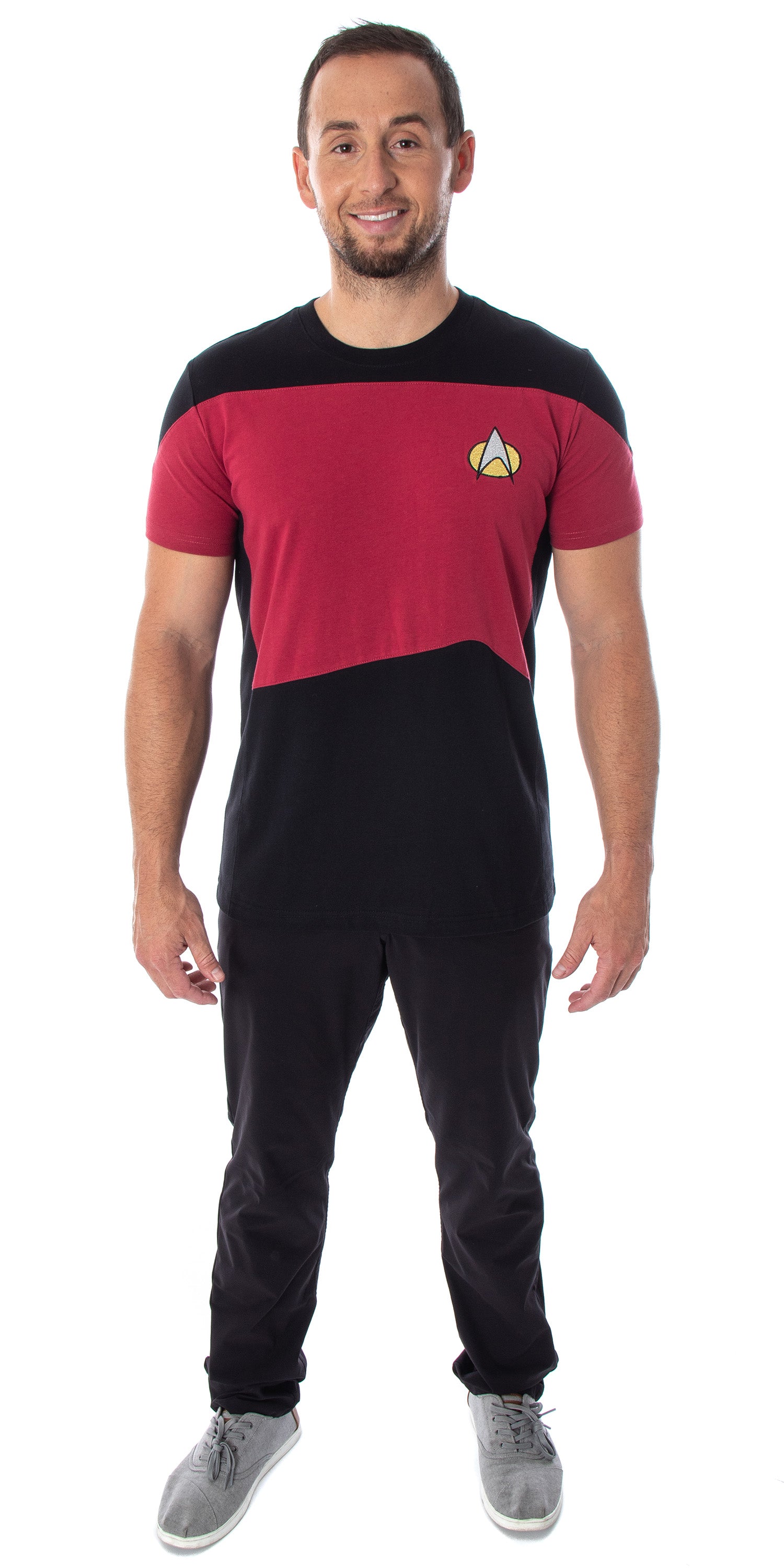 Star Trek Next Generation Men's Picard Uniform Costume Short Sleeve T-Shirt