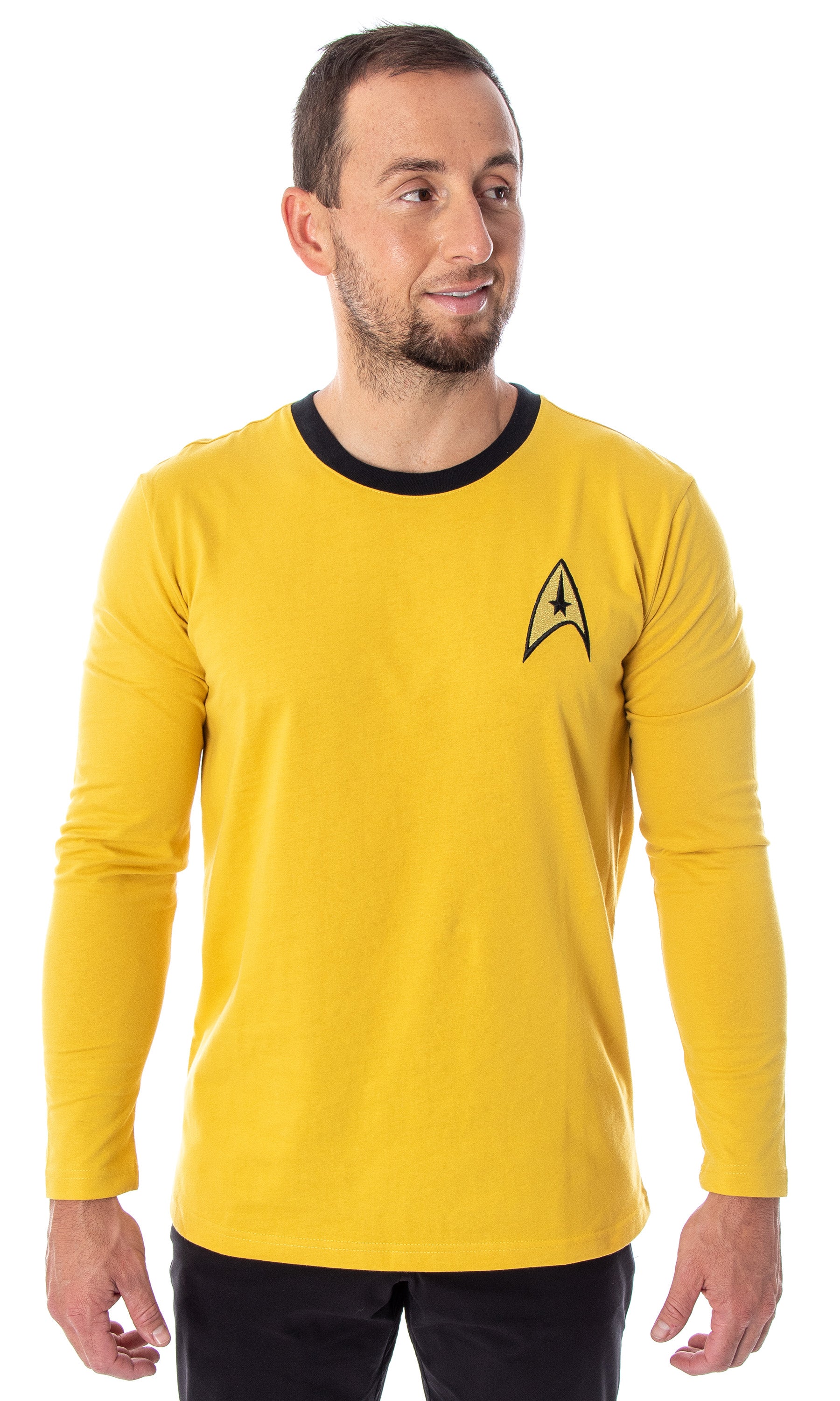 Star Trek The Original Series Men's Costume Long Sleeve Shirt - Kirk, Spock