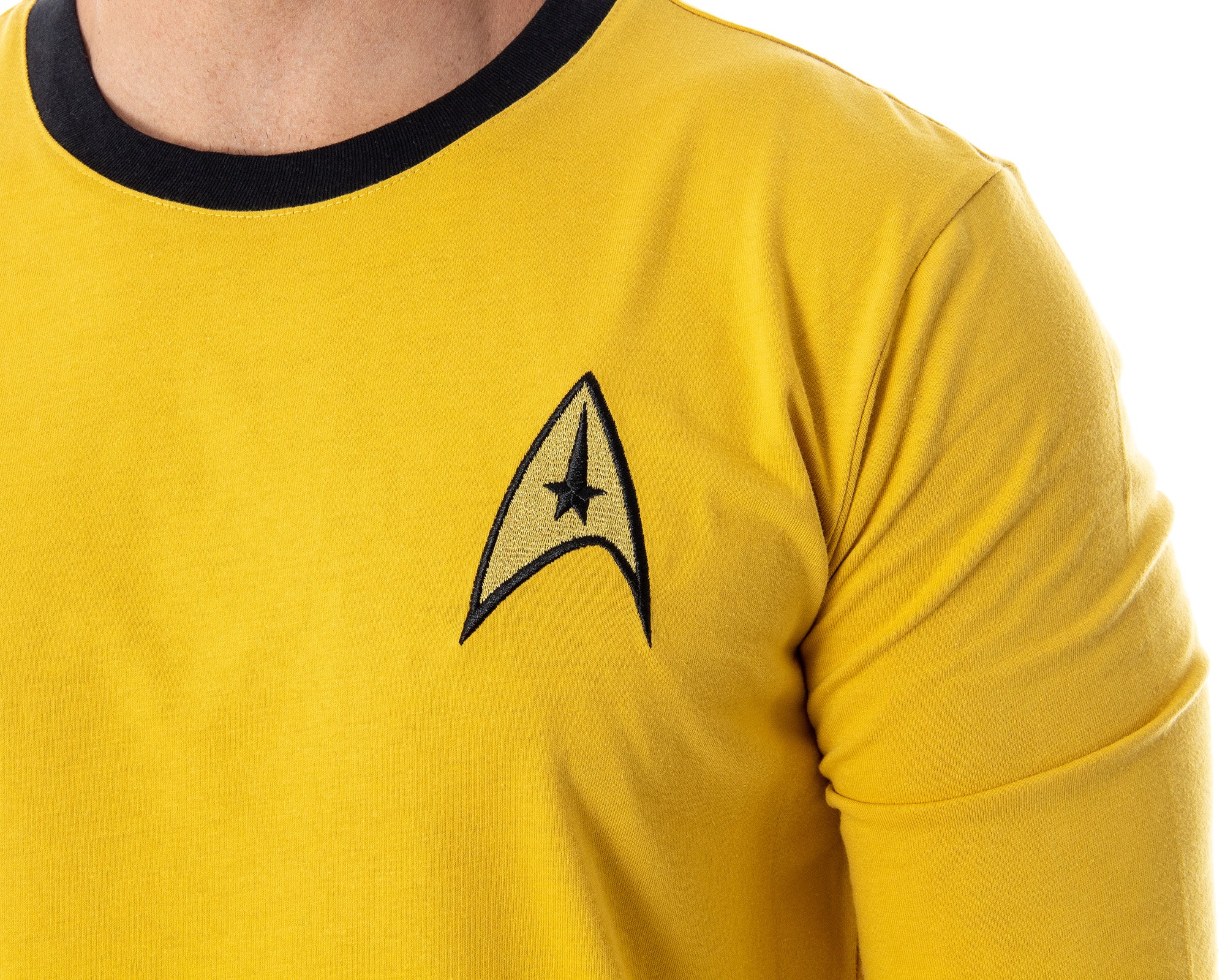 Star Trek The Original Series Men's Costume Long Sleeve Shirt - Kirk, Spock
