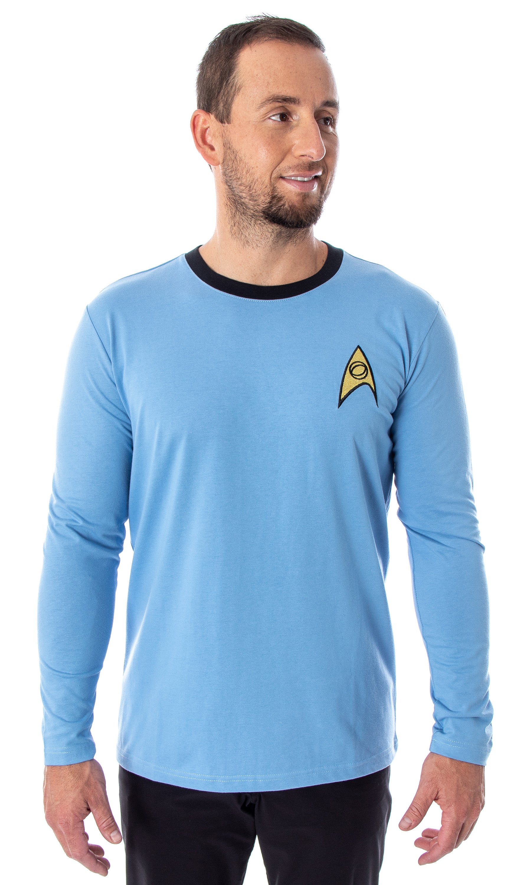 Star Trek The Original Series Men's Costume Long Sleeve Shirt - Kirk, Spock