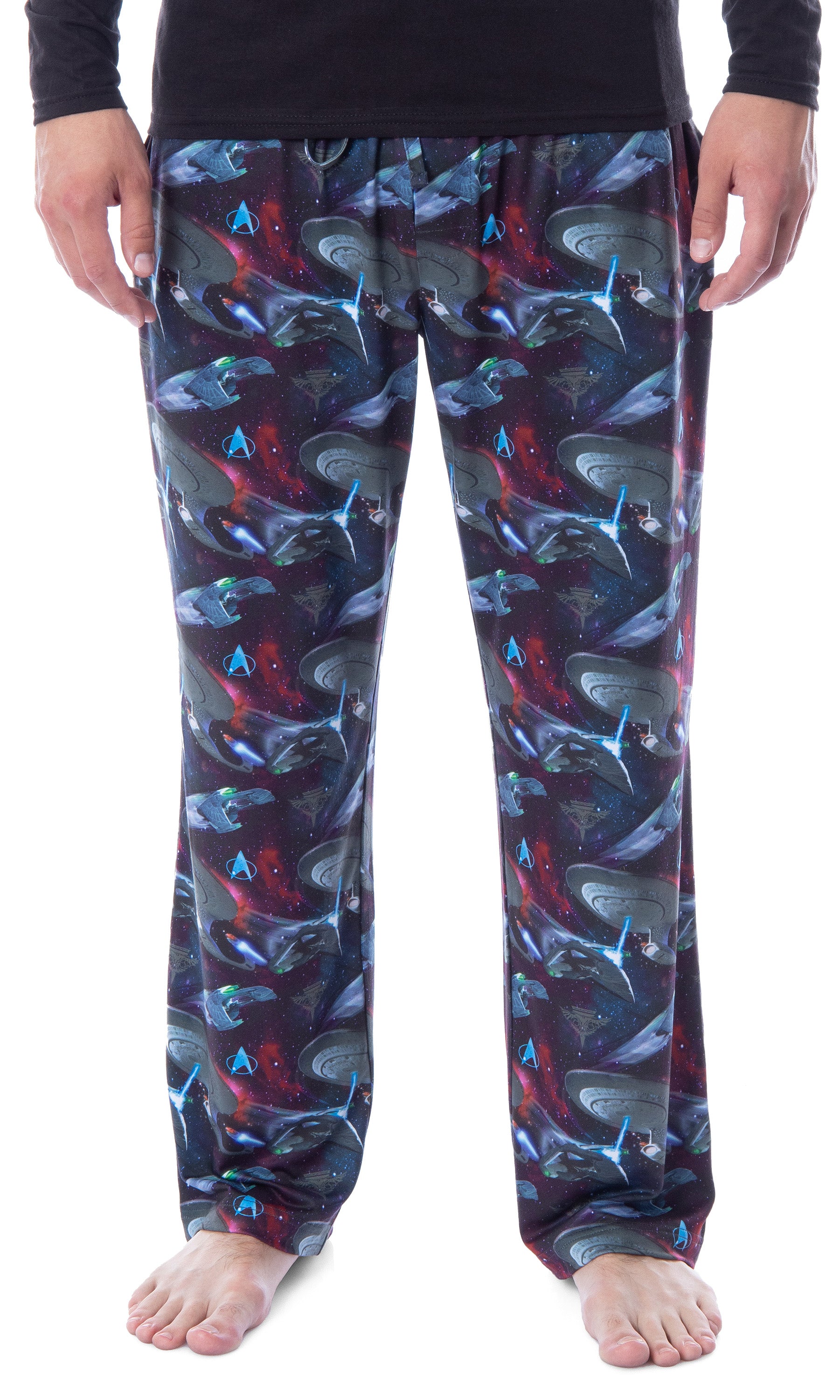Star Trek The Next Generation TNG Mens' Starship Enterprise Romulan Pajama Pants