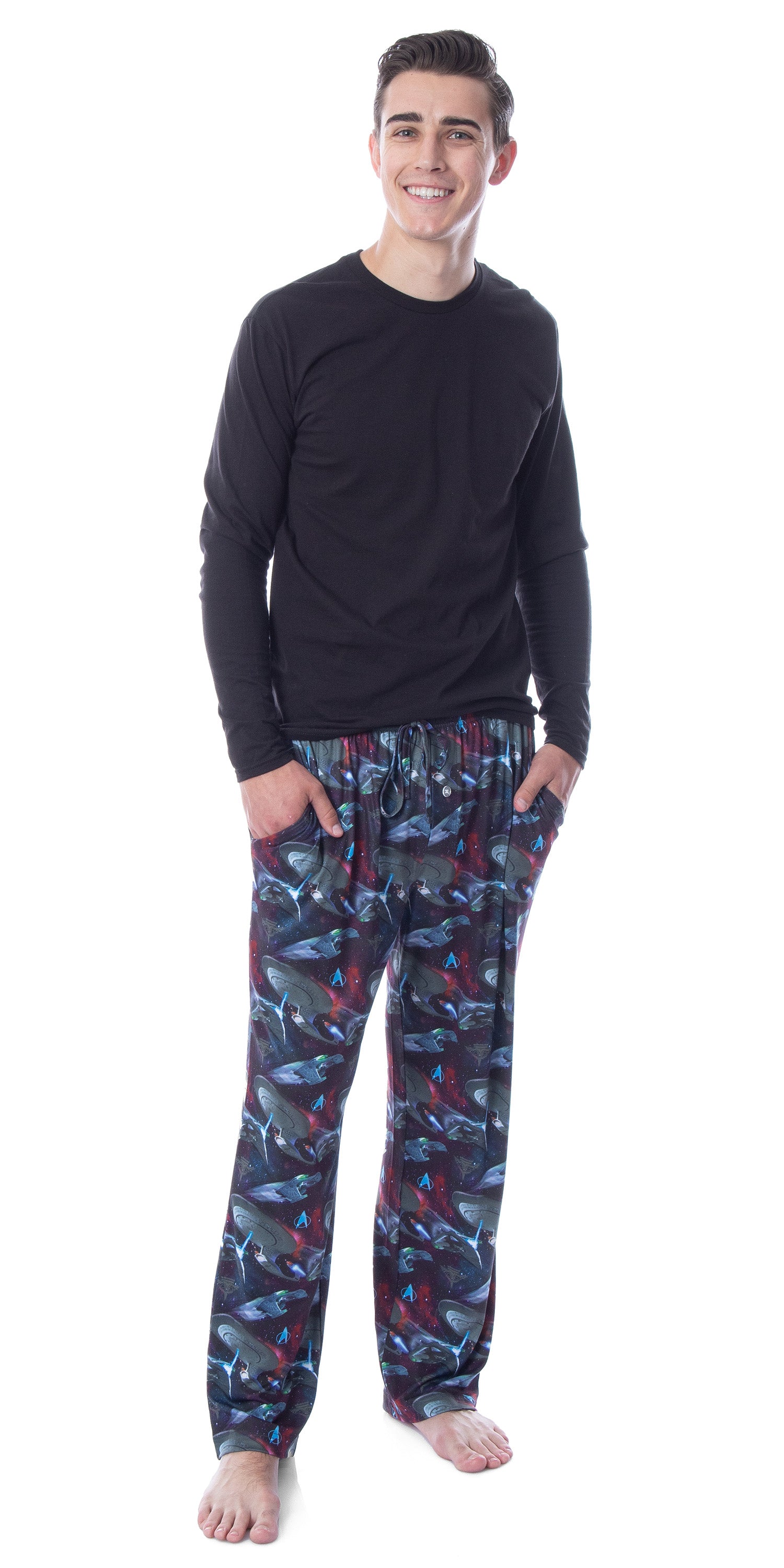 Star Trek The Next Generation TNG Mens' Starship Enterprise Romulan Pajama Pants