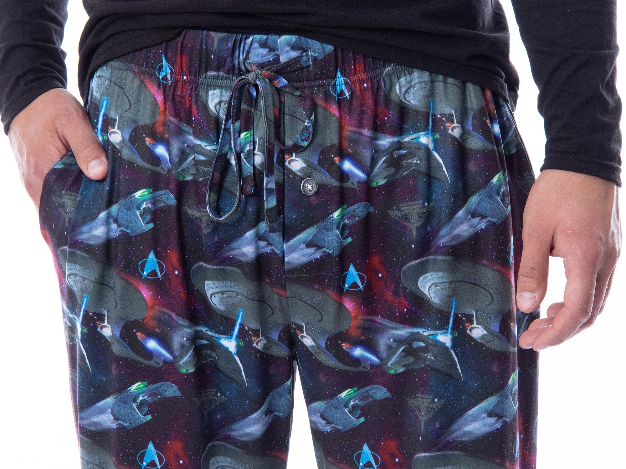 Star Trek The Next Generation TNG Mens' Starship Enterprise Romulan Pajama Pants
