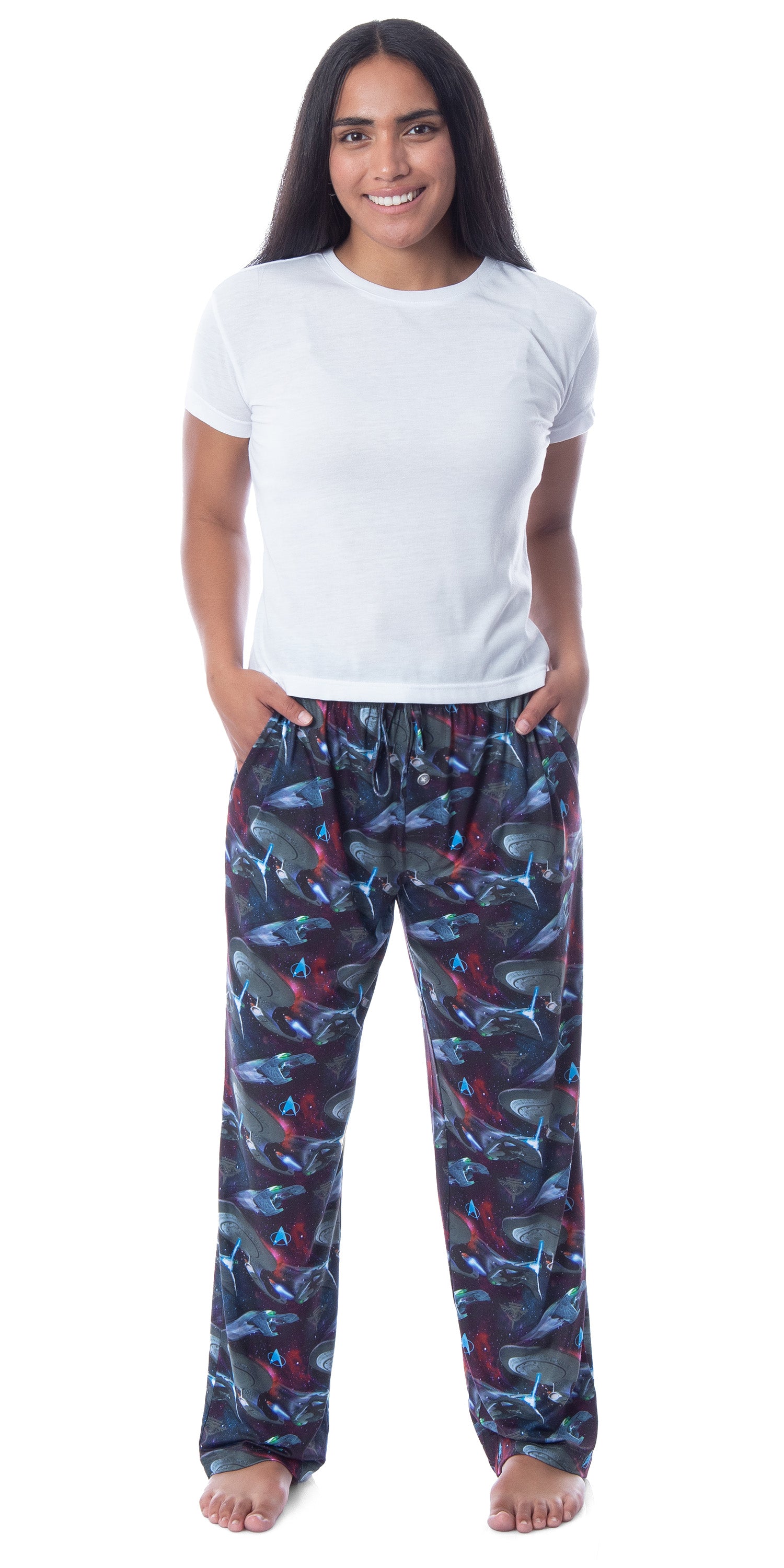 Star Trek The Next Generation TNG Mens' Starship Enterprise Romulan Pajama Pants