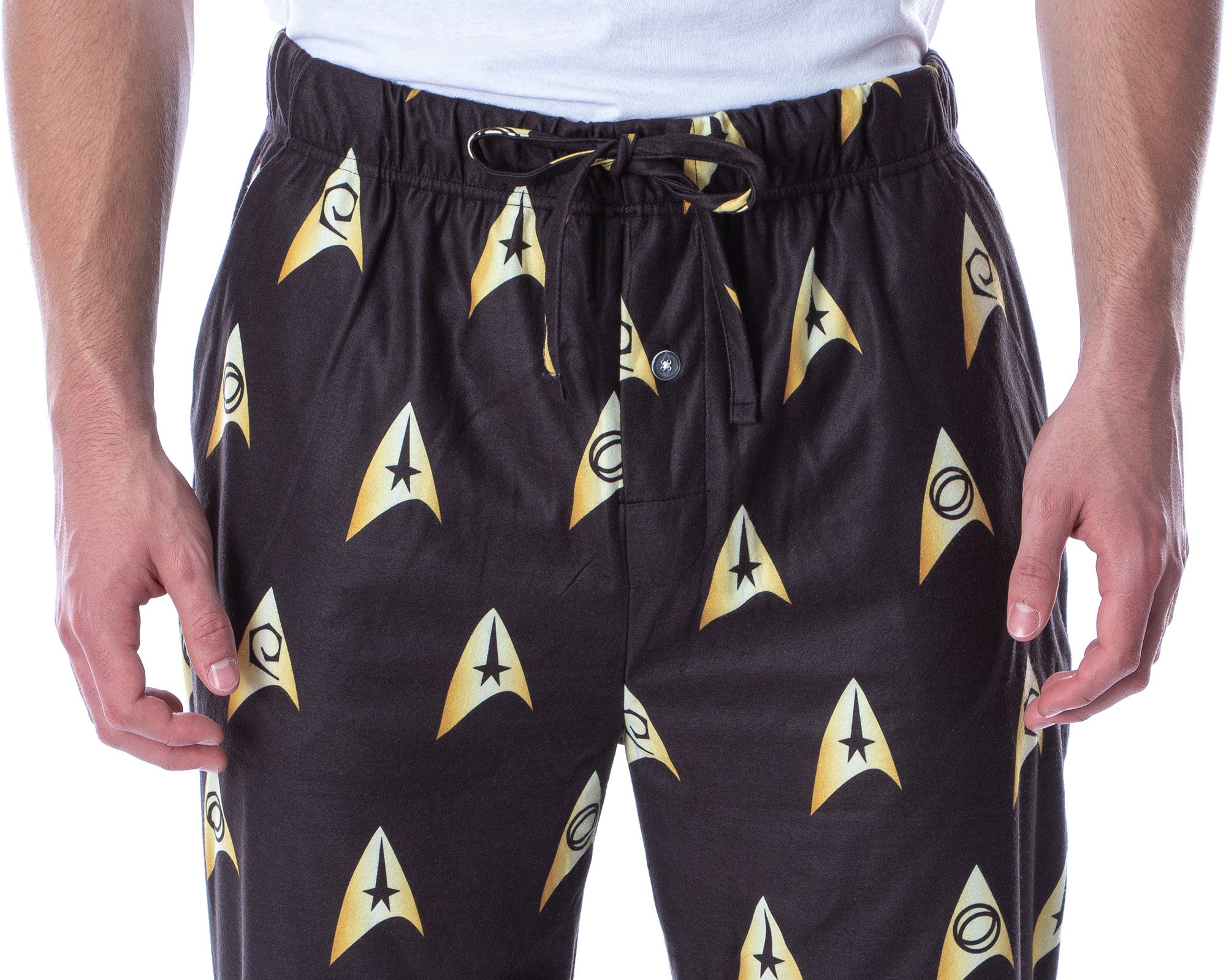 Star Trek The Original Series Men's Allover Starfleet Insignia Pajama Pants