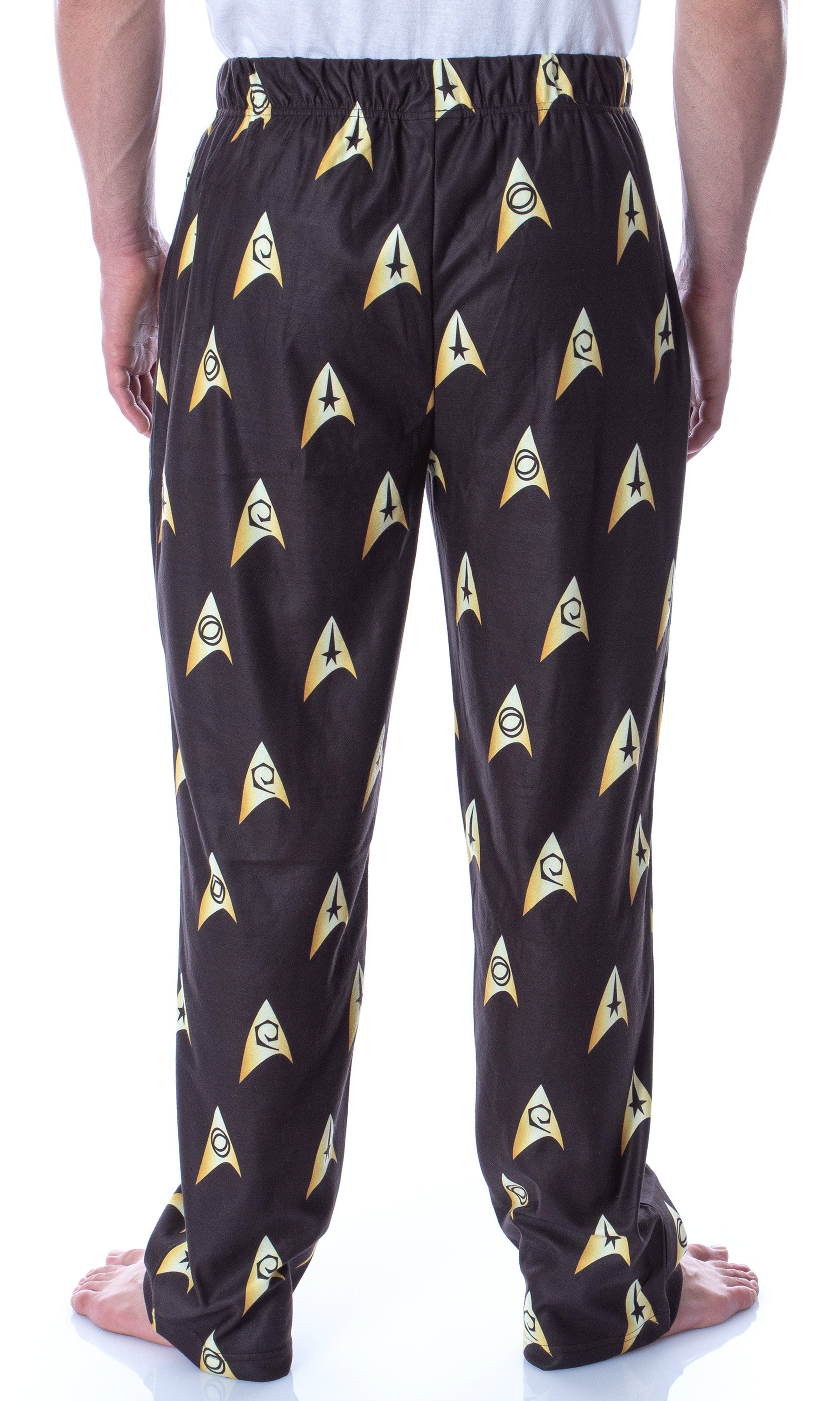 Star Trek The Original Series Men's Allover Starfleet Insignia Pajama Pants