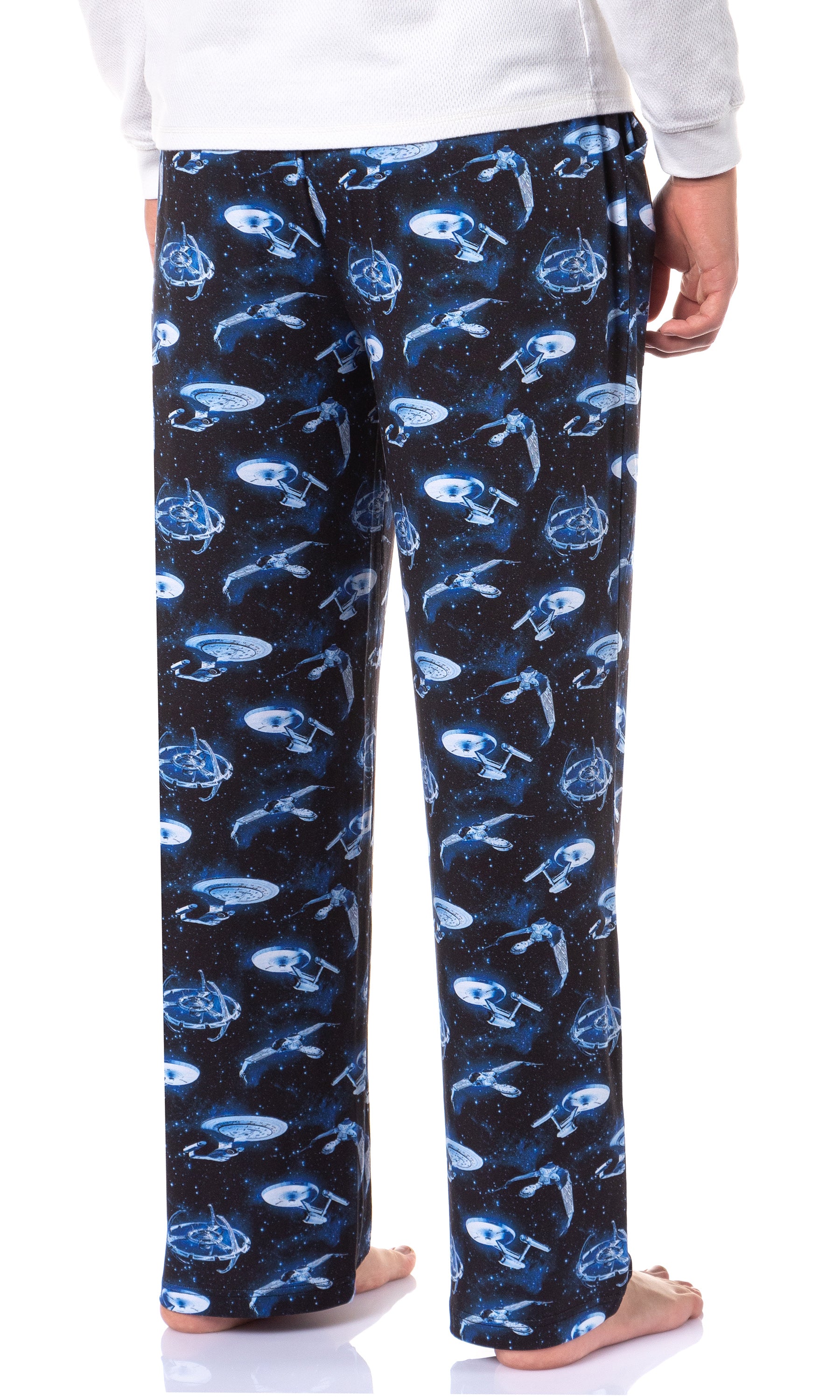 Star Trek Mens The Next Generation USS Enterprise Ships Lounge Pajama Pants