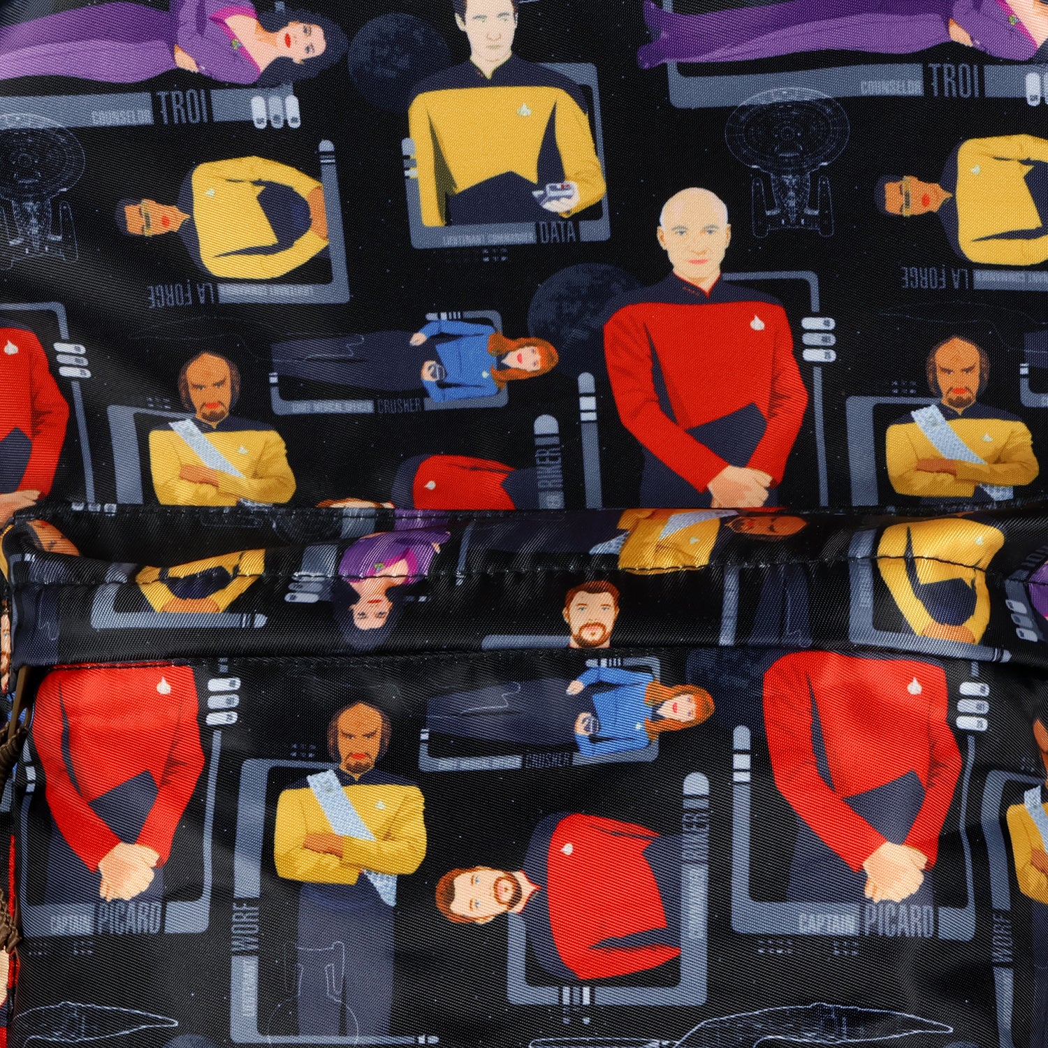 Star Trek Backpack AOP Command Division Character Design Travel School Bag