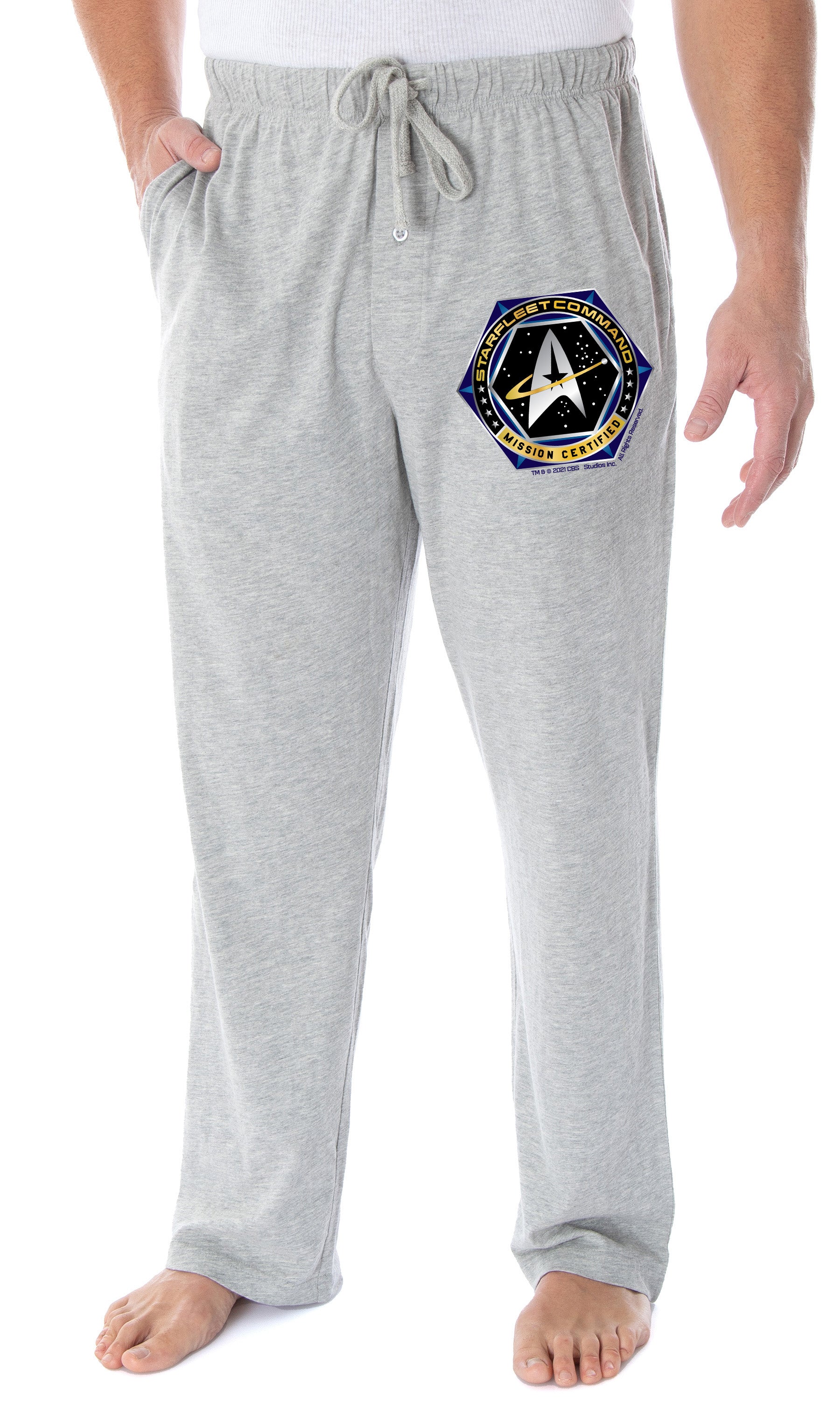 Star Trek Men's Starfleet Command Mission Certified Lounge Pajama Pants