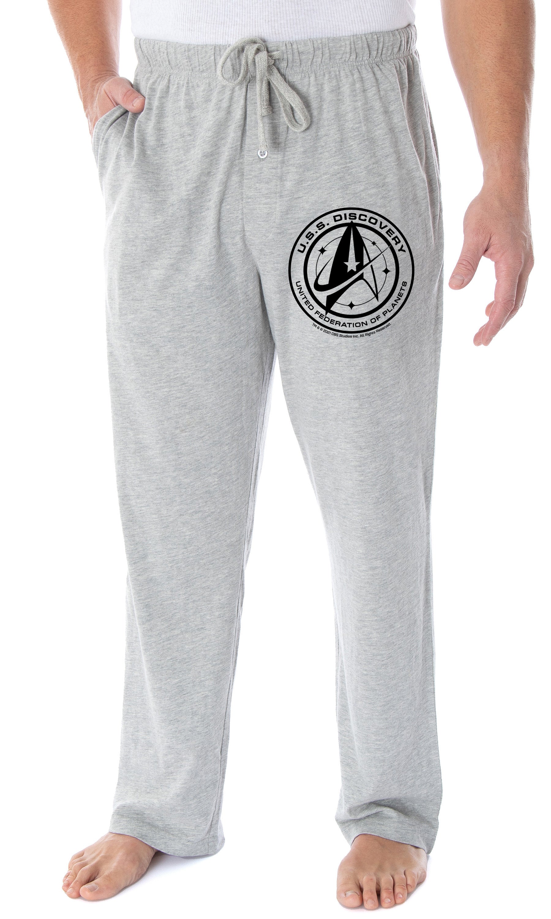 Star Trek Men's U.S.S Discovery United Federation Of Planets Pajama Pants