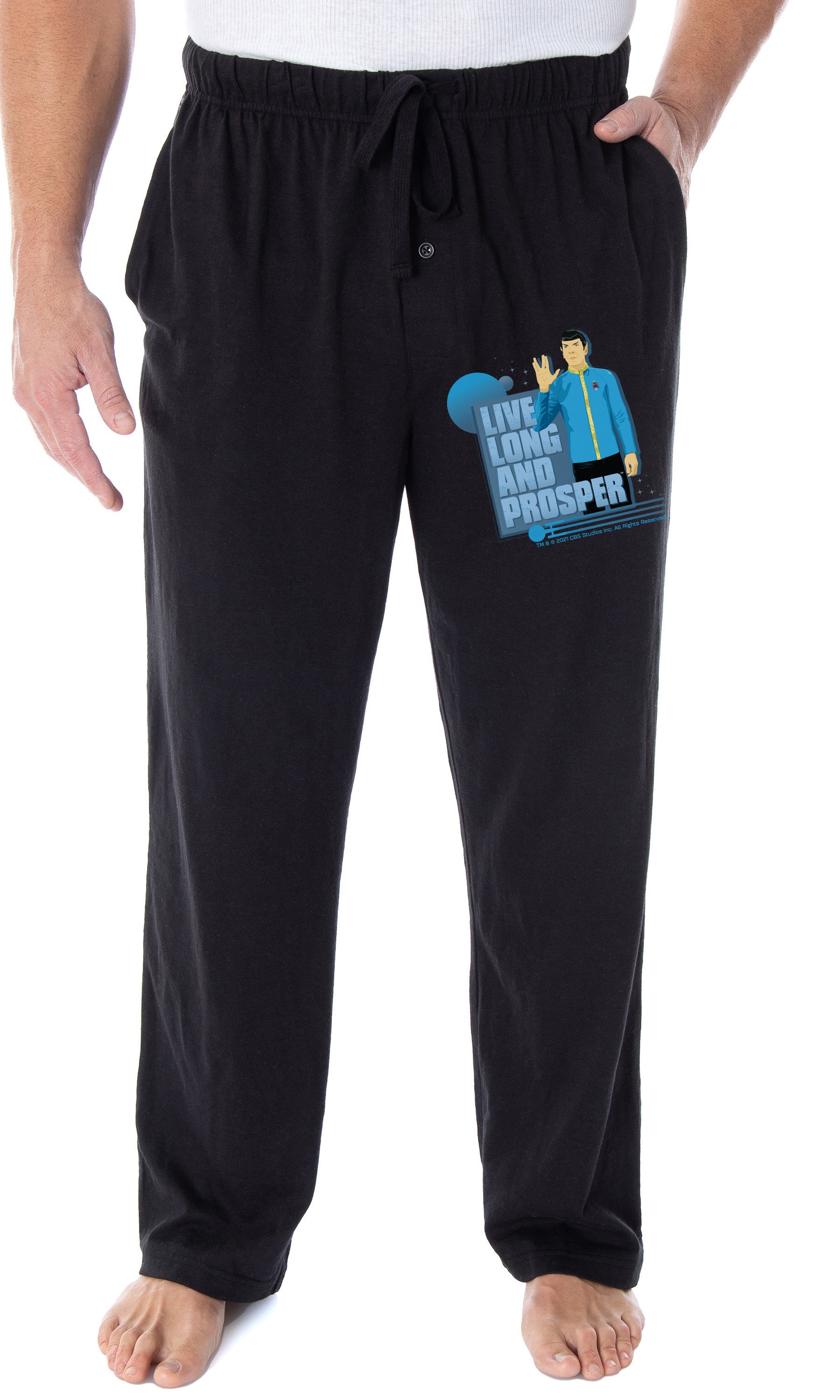 Star Trek Men's The Original Series Spock Live Long And Prosper Pajama Pants