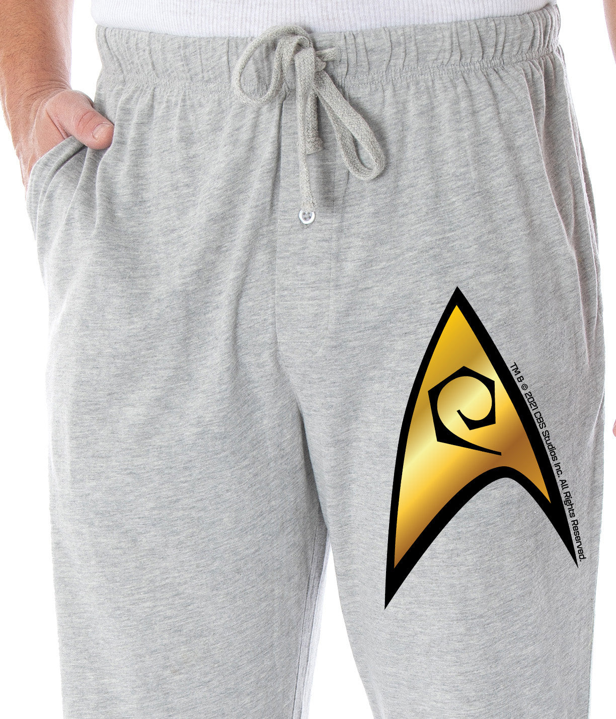 Star Trek Men's The Original Series Operations Division Starfleet Insignia Lounge Pajama Pants