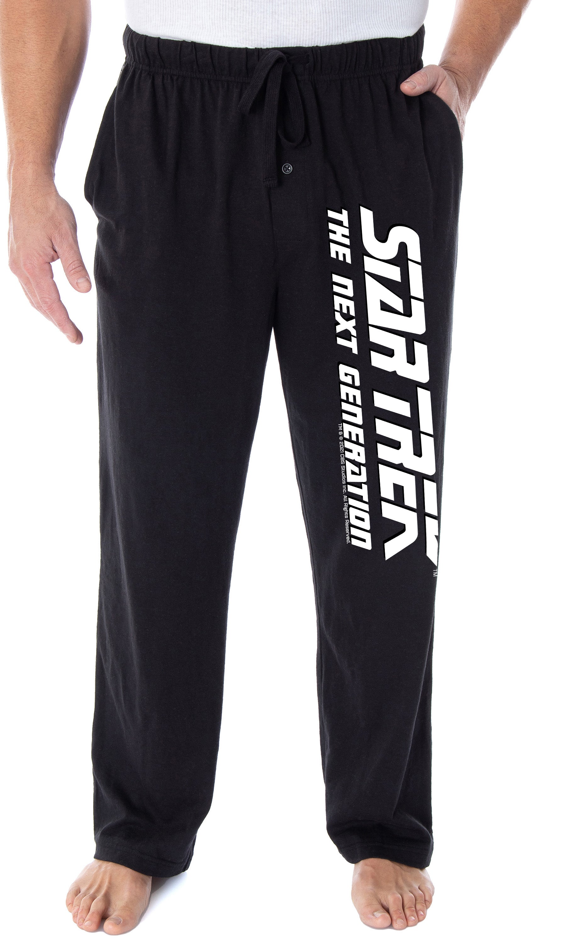 Star Trek The Next Generation Men's Classic TNG Logo Lounge Pajama Pants