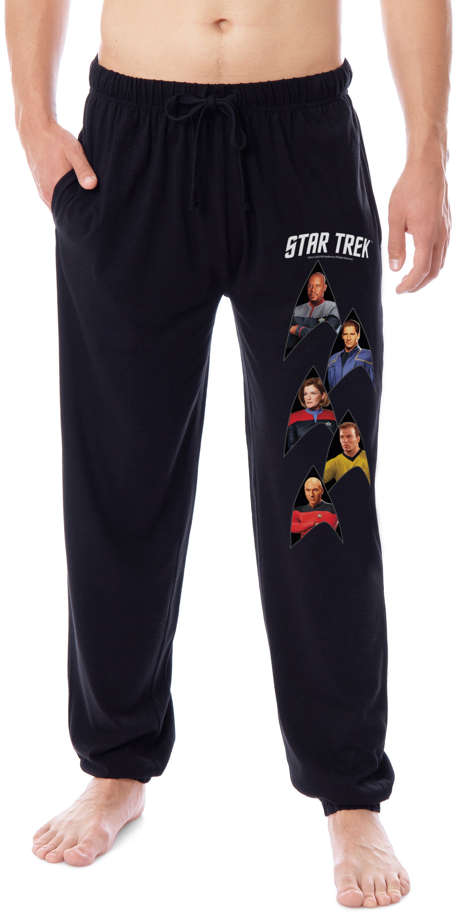 Star Trek Mens' TV Show Series Characters Sleep Jogger Pajama Pants